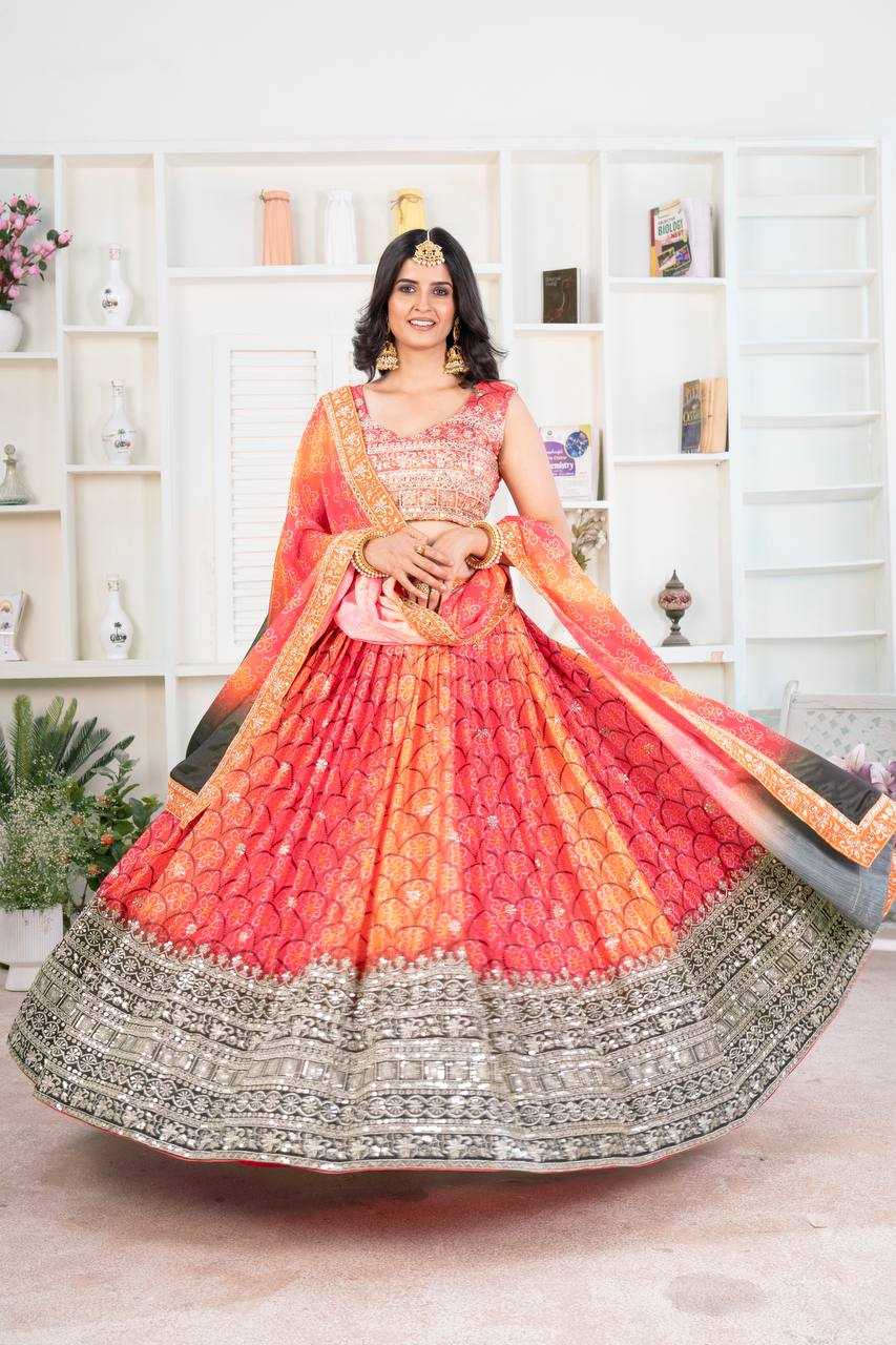 Ynf Chinon Silk RIN197 3054 5106 Lehengas Wholesale Designer Lehenga Bridal Lehenga Lehenga With Dupatta Manufacturer