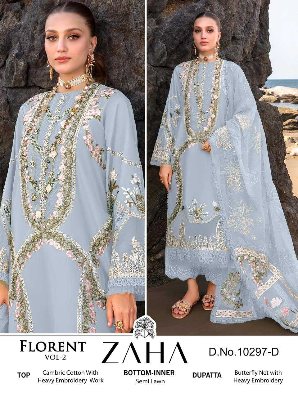 Ynf Cotton Cambric KESH444 ZAHA-10297 Suits & Dresses Wholesale Embroidery Suits Cotton Suits Designer Suits Manufacturer