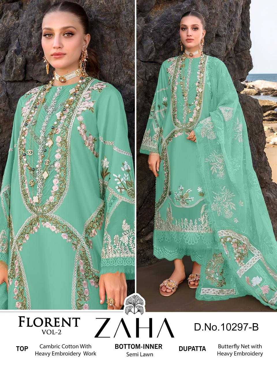 Ynf Cotton Cambric KESH444 ZAHA-10297 Suits & Dresses Wholesale Embroidery Suits Cotton Suits Designer Suits Manufacturer