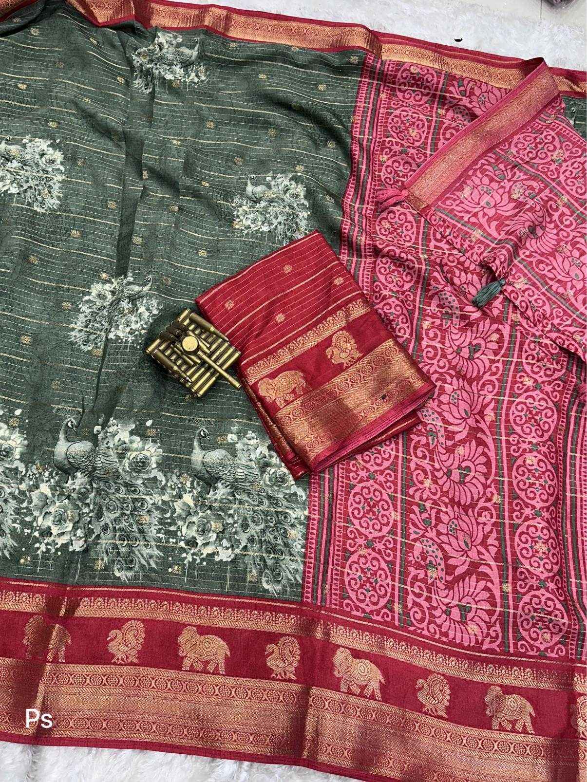 Ynf Cotton KESH500 Morni Sarees Wholesale Printed Sarees Zari Border Sarees Cotton Sarees Manufacturer
