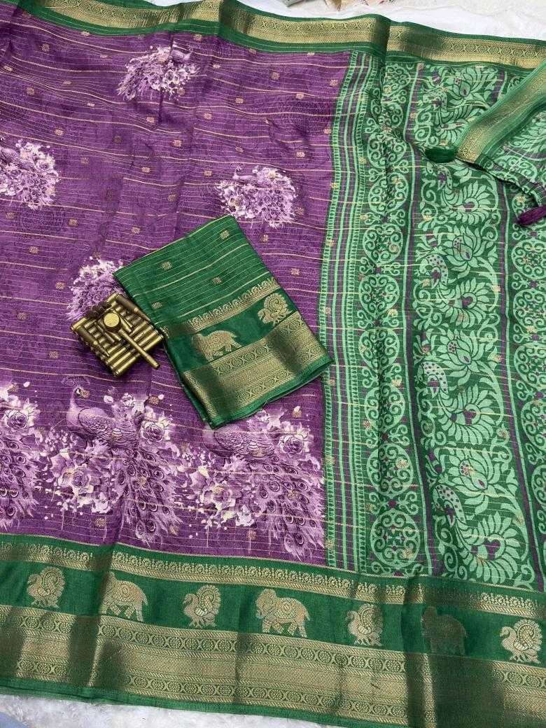 Ynf Cotton KESH500 Morni Sarees Wholesale Printed Sarees Zari Border Sarees Cotton Sarees Manufacturer