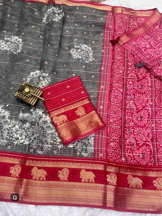 Ynf Cotton KESH500 Morni Sarees Wholesale Printed Sarees Zari Border Sarees Cotton Sarees Manufacturer
