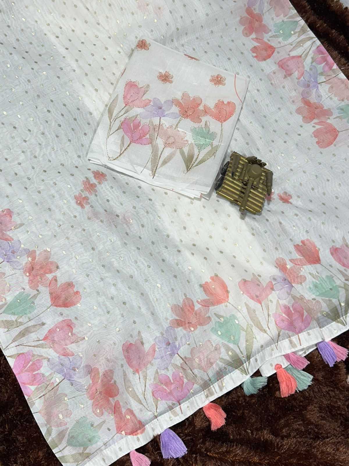 Ynf Cotton KESH500 Sulochna Sarees Festive Collections Wholesale White Sarees Cotton Sarees Onam Collections Manufacturer