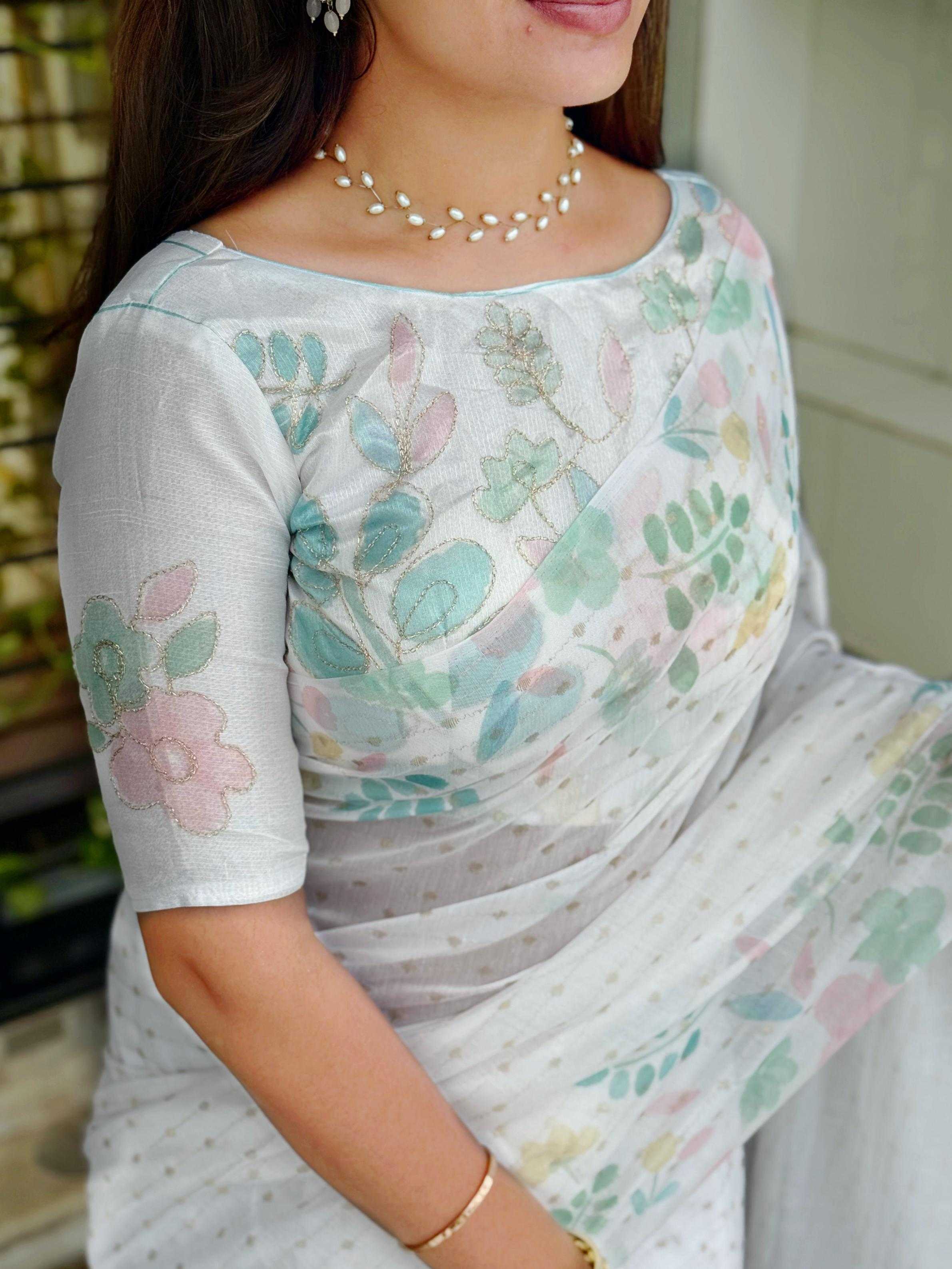 Ynf Cotton KESH500 Sulochna Sarees Festive Collections Wholesale White Sarees Cotton Sarees Onam Collections Manufacturer