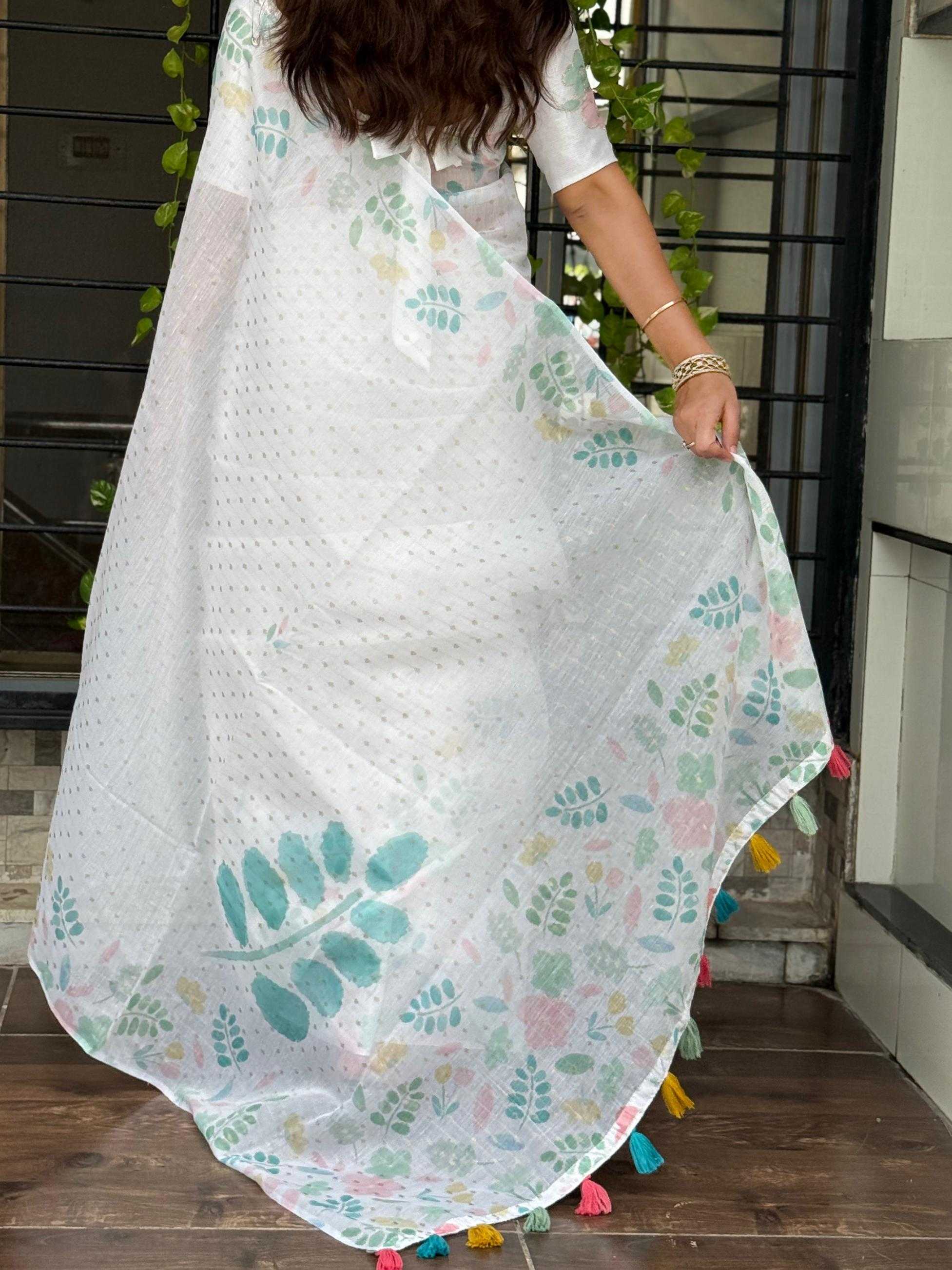 Ynf Cotton KESH500 Sulochna Sarees Festive Collections Wholesale White Sarees Cotton Sarees Onam Collections Manufacturer