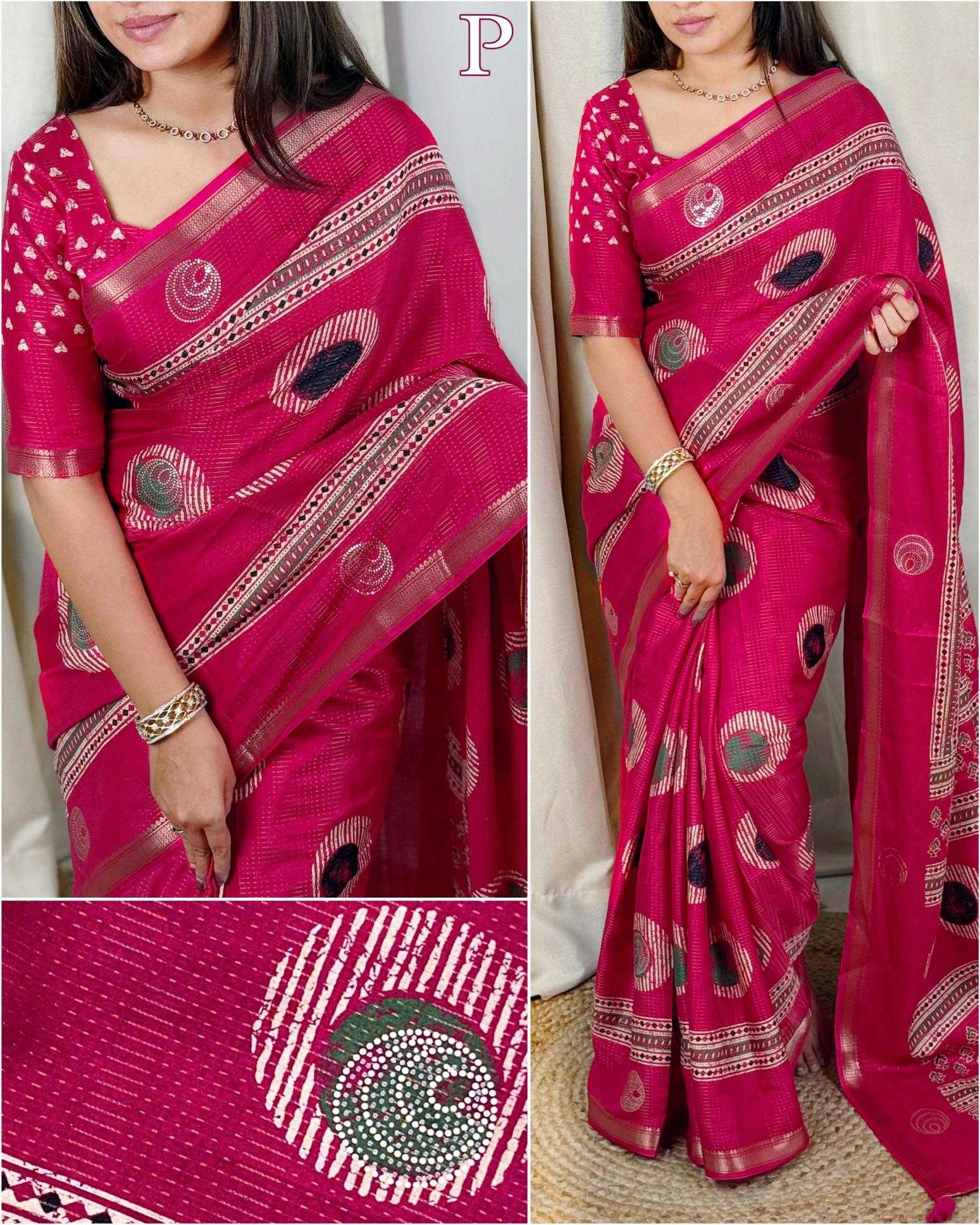 Ynf Cotton KESH500 Sushma Sarees Wholesale Jacquard Saree Zari Border Sarees Cotton Sarees Manufacturer