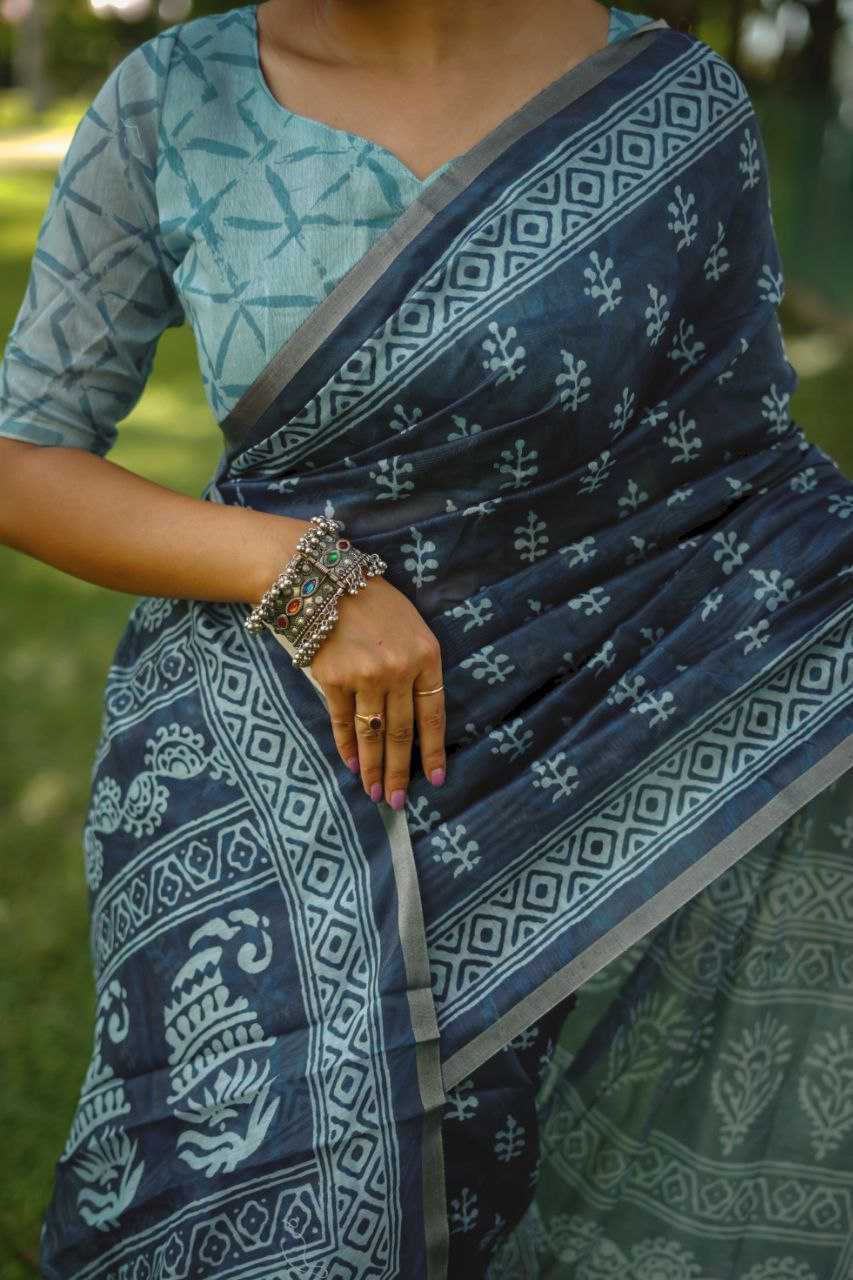 Ynf Cotton KESH532 UW BLOCK PRINT Sarees Wholesale Designer Sarees Zari Border Sarees Cotton Sarees Manufacturer