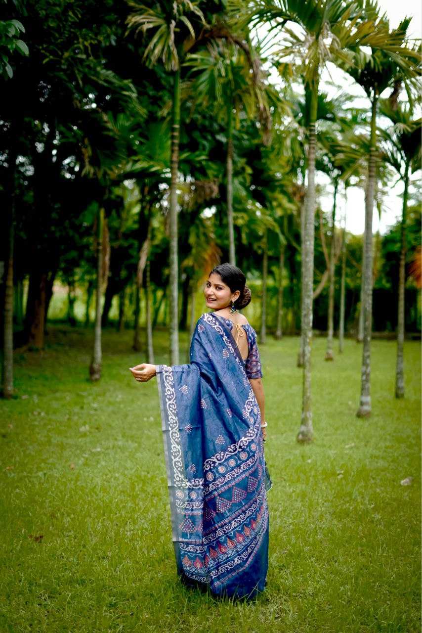 Ynf Cotton KESH532 UW BLOCK PRINT Sarees Wholesale Designer Sarees Zari Border Sarees Cotton Sarees Manufacturer