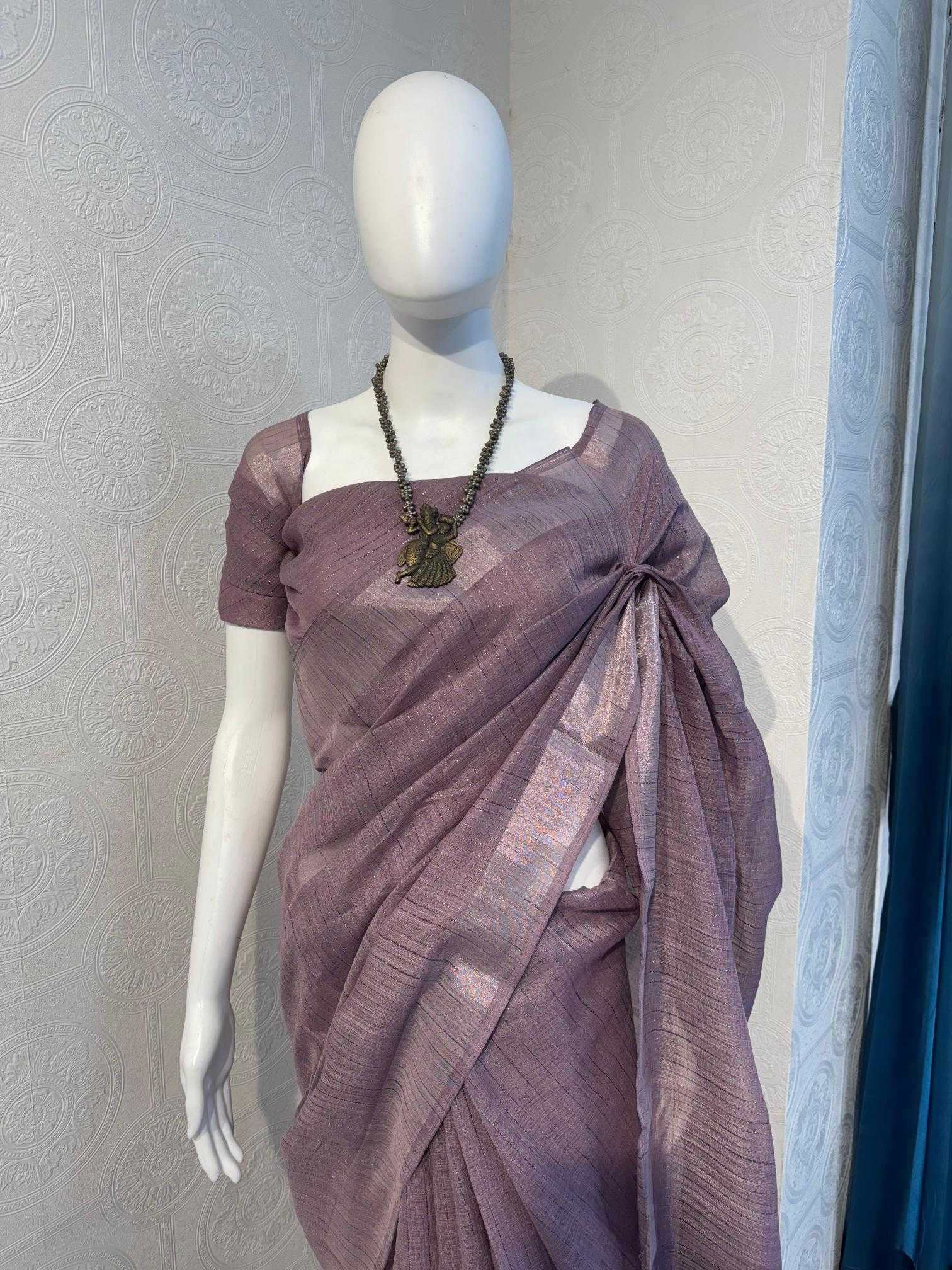Ynf Cotton RIN118 KACHEDU Sarees Wholesale Designer Sarees Cotton Linen Sarees Zari Border Sarees Manufacturer