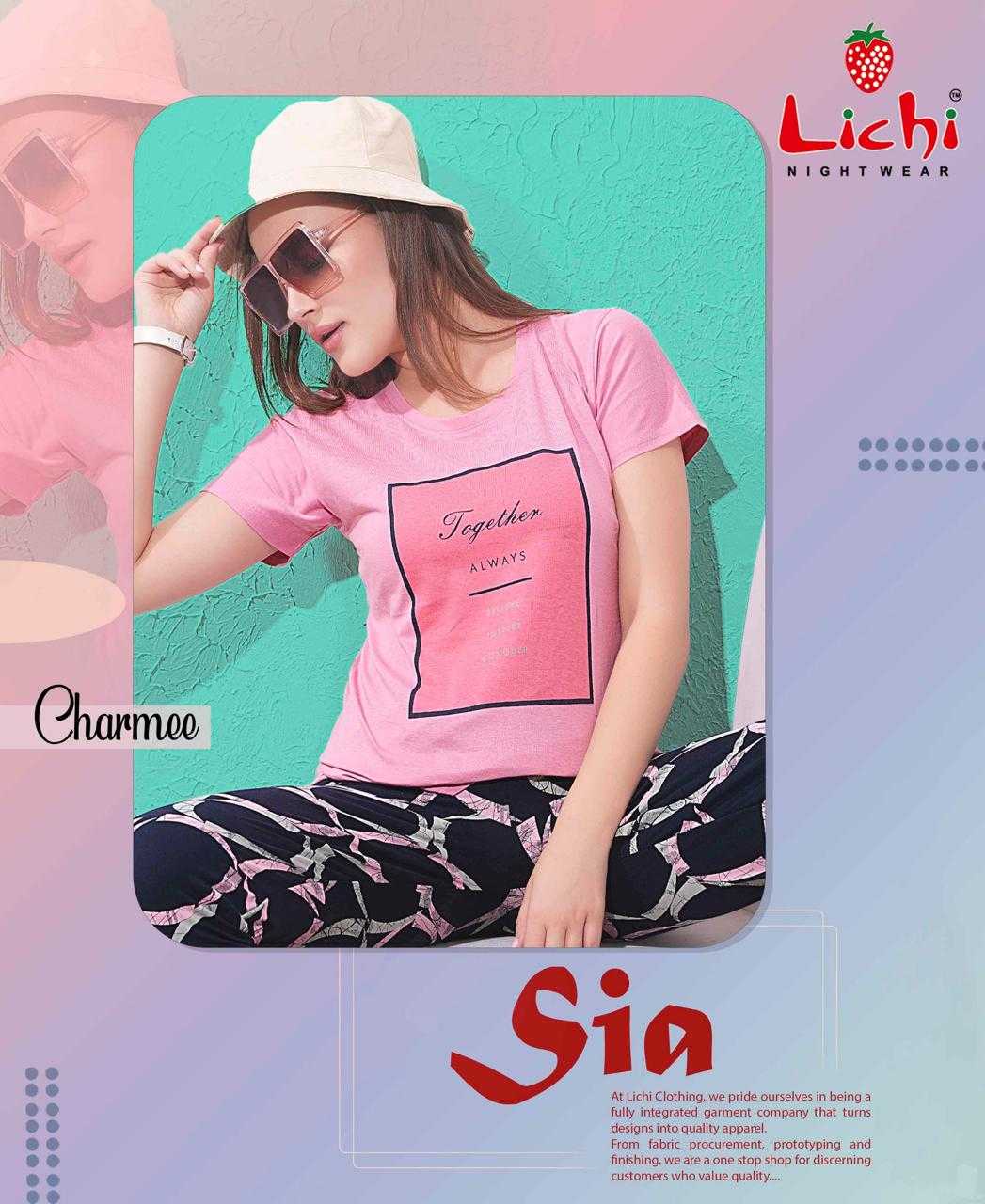 Ynf Cotton RIN190 LICHI Setwise Collections Wholesale Night Wear Catalogs Manufacturer