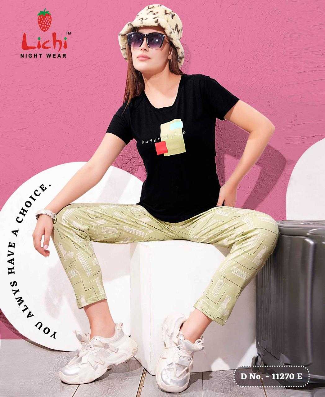 Ynf Cotton RIN190 LICHI Setwise Collections Wholesale Night Wear Catalogs Manufacturer