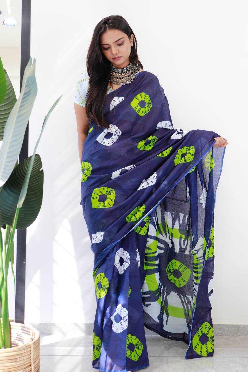 Ynf Cotton RIN229 123 Sarees Wholesale Printed Sarees Mulmul Cotton Sarees Manufacturer