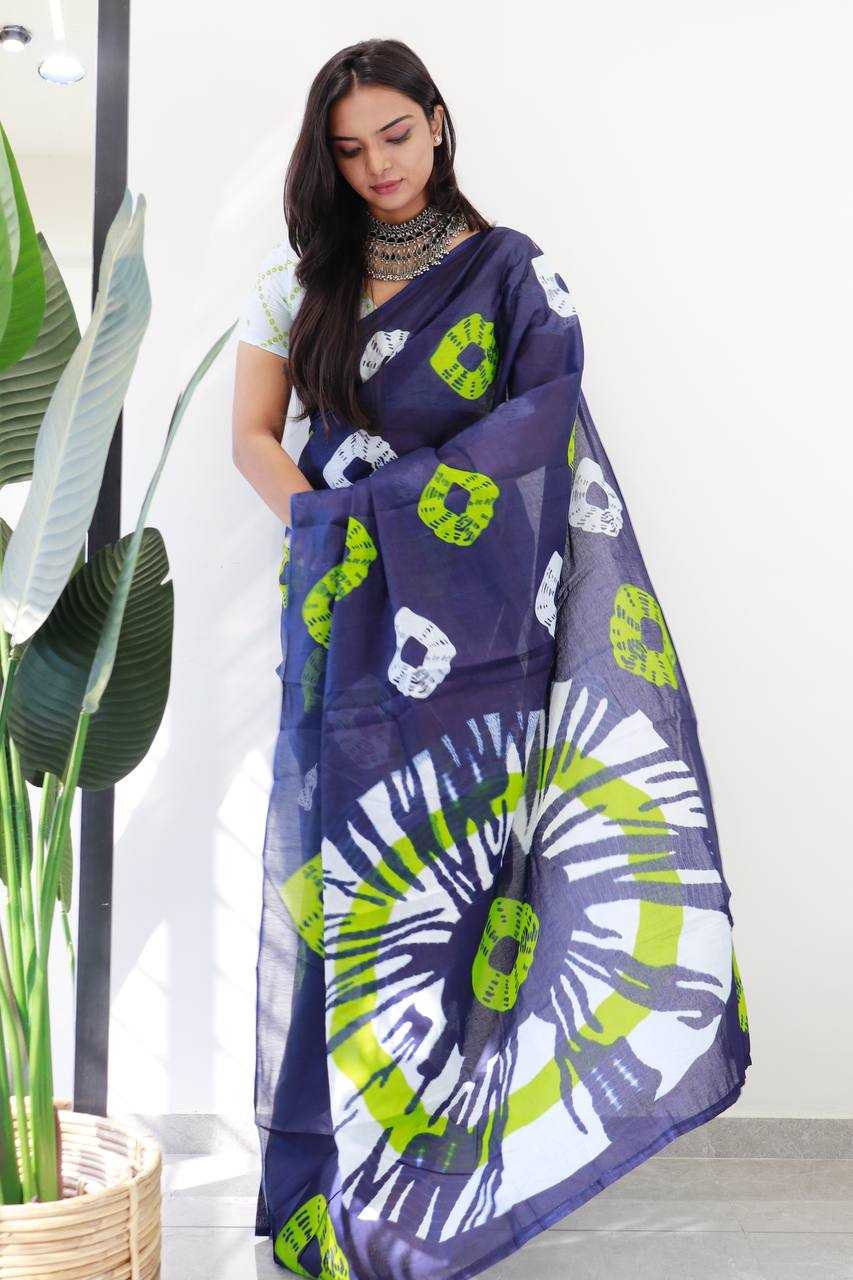 Ynf Cotton RIN229 123 Sarees Wholesale Printed Sarees Mulmul Cotton Sarees Manufacturer