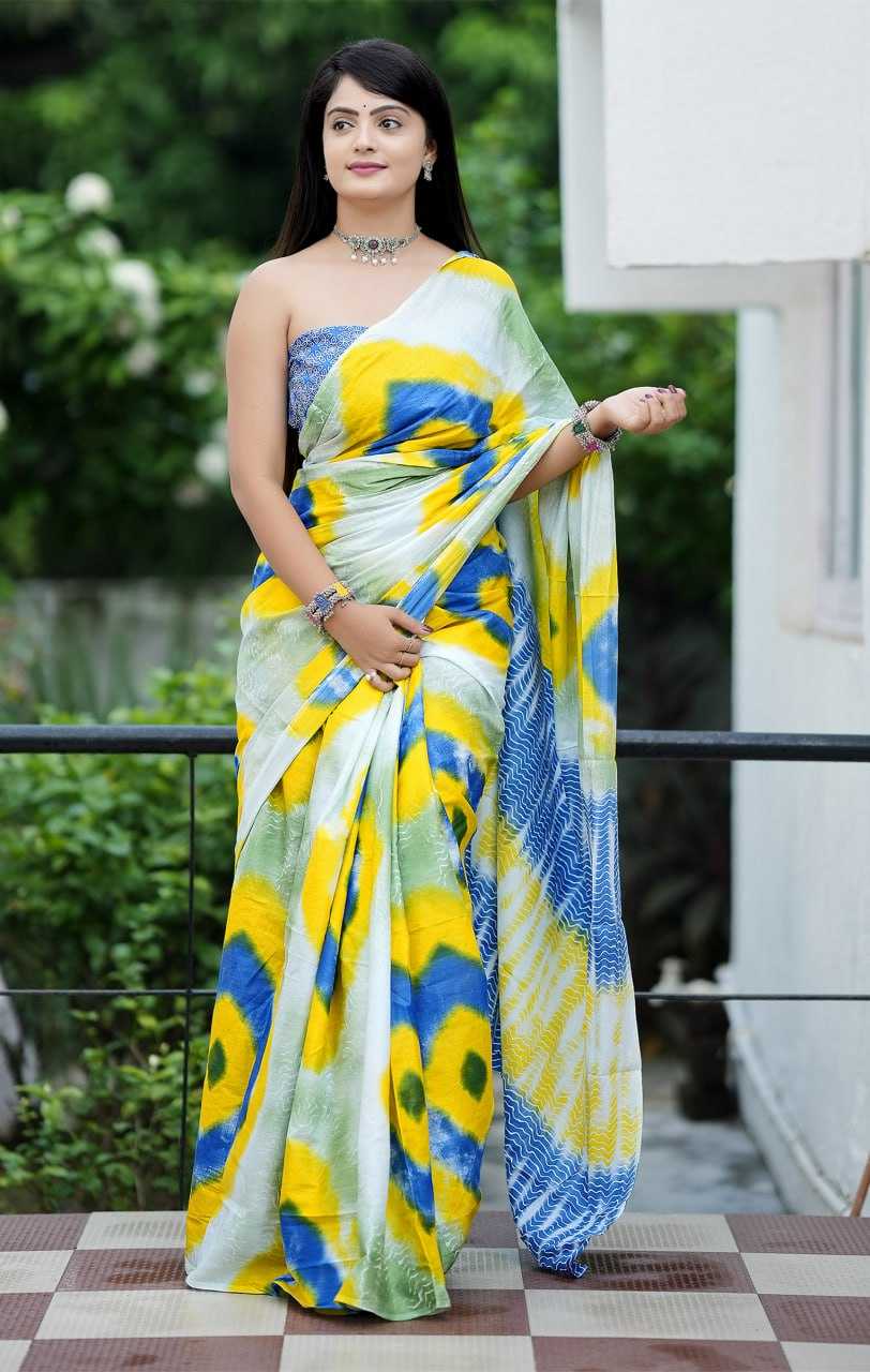 Ynf Cotton RIN229 93-9 Sarees Wholesale Printed Cotton Saree Cotton Sarees Mulmul Cotton Sarees Manufacturer