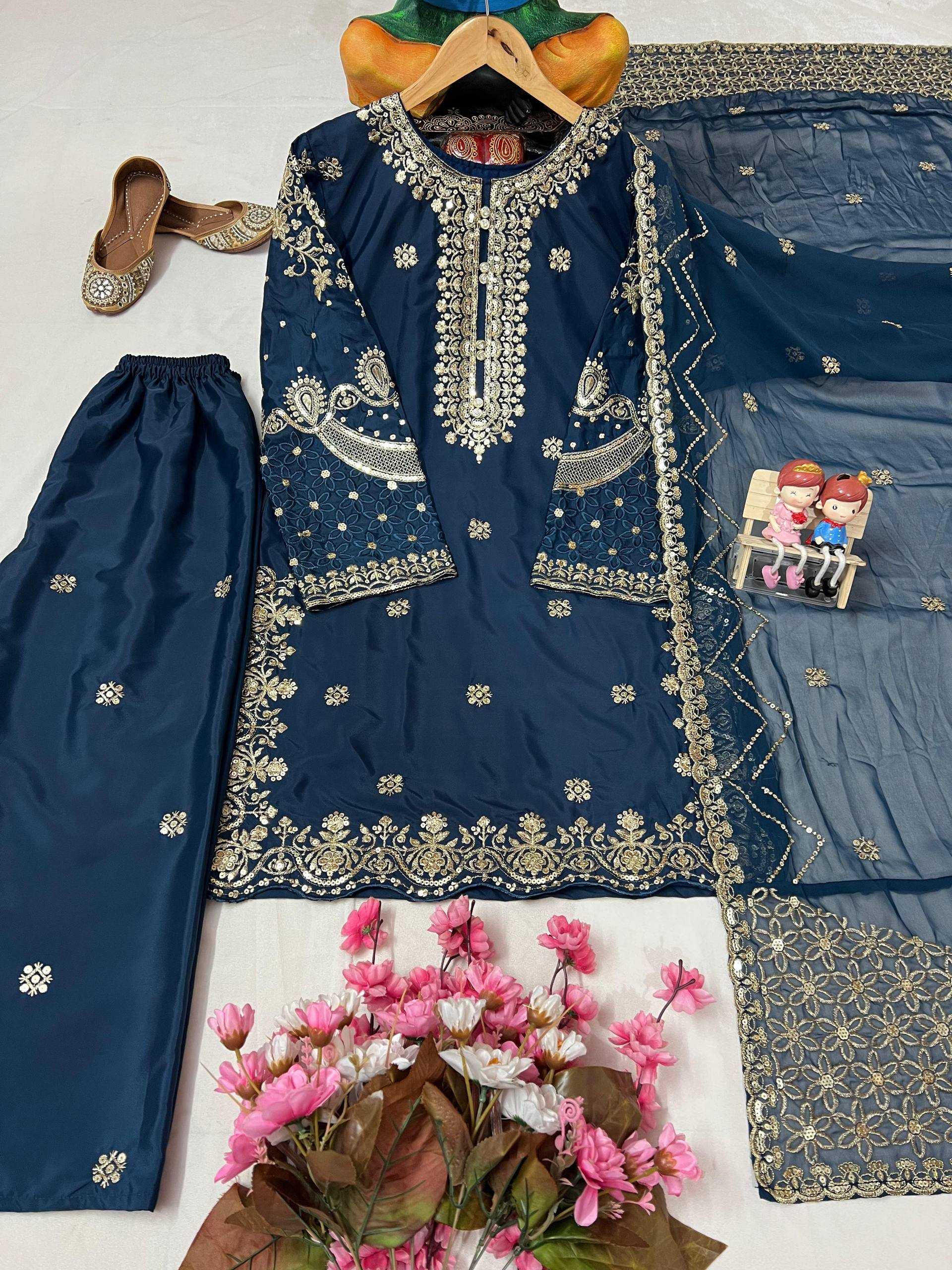 Ynf Crepe KESH492 1380 Kurti Wholesale Casual Kurtis Festive Kurtis Embroidered Kurtis Manufacturer