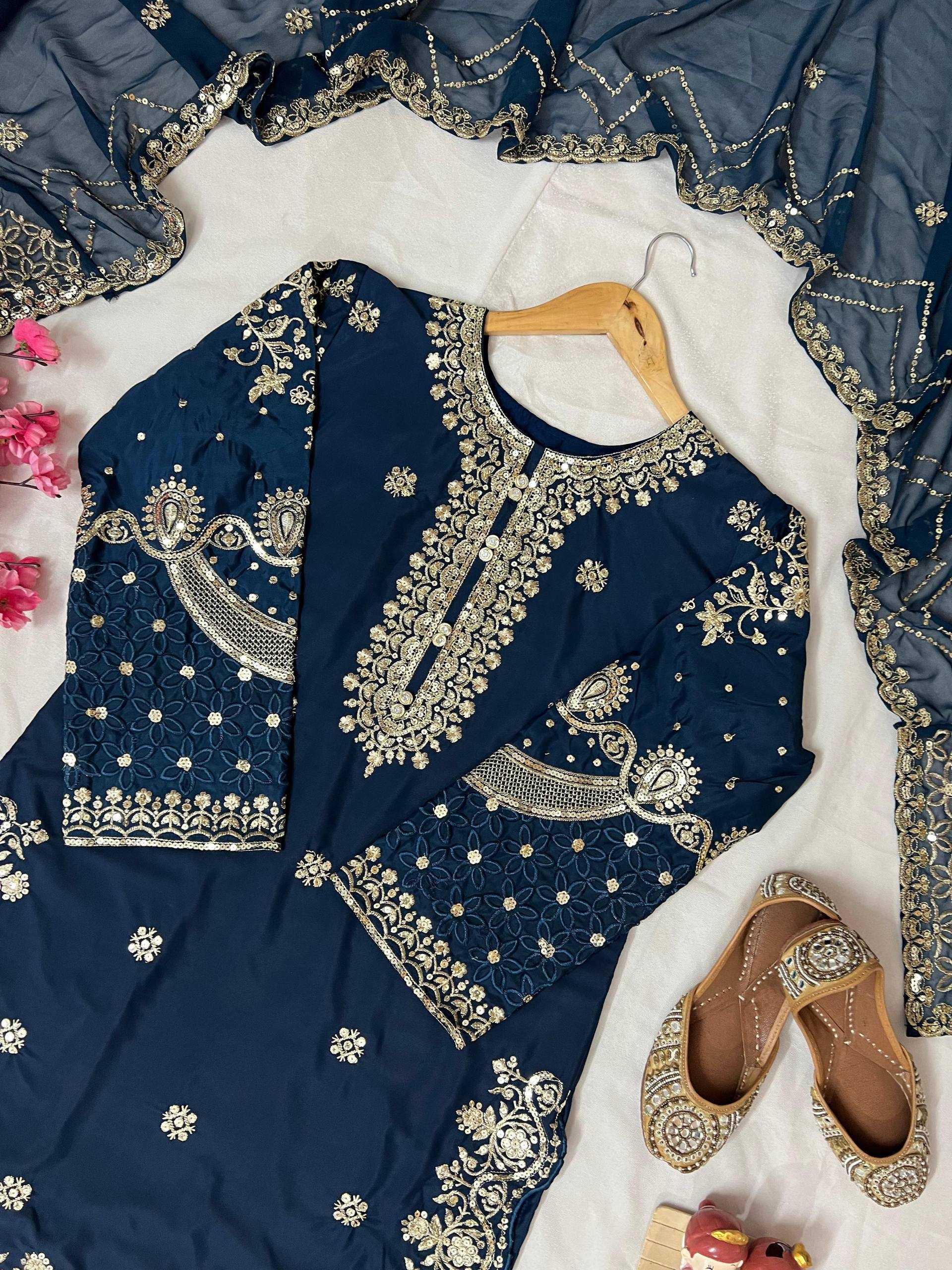 Ynf Crepe KESH492 1380 Kurti Wholesale Casual Kurtis Festive Kurtis Embroidered Kurtis Manufacturer