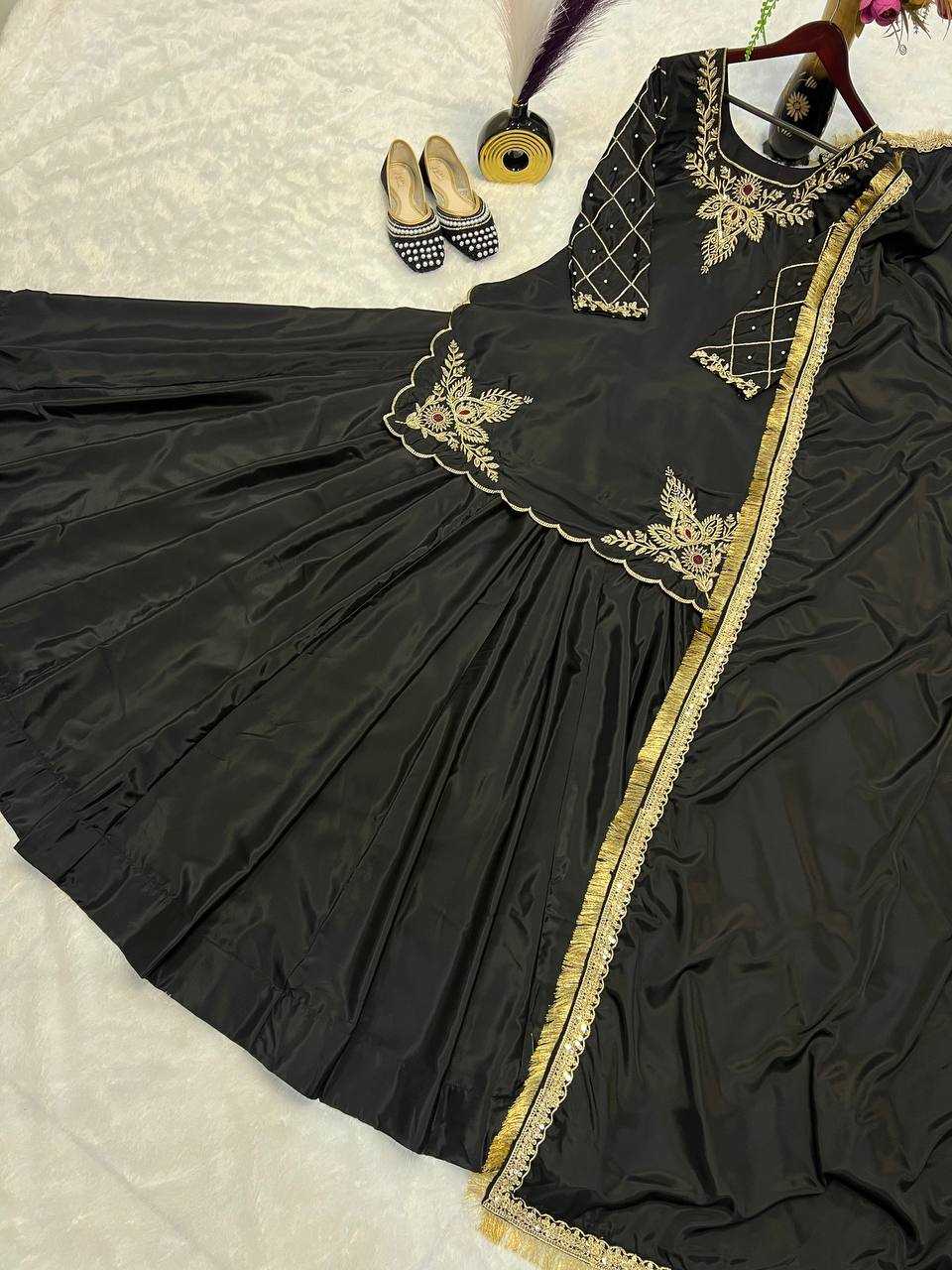 Ynf Crepe Silk KESH528 448 Suits & Dresses Wedding Collections Festive Collections Wholesale Embroidery Suits Ladies Silk Suit Zari Work Suit Manufacturer
