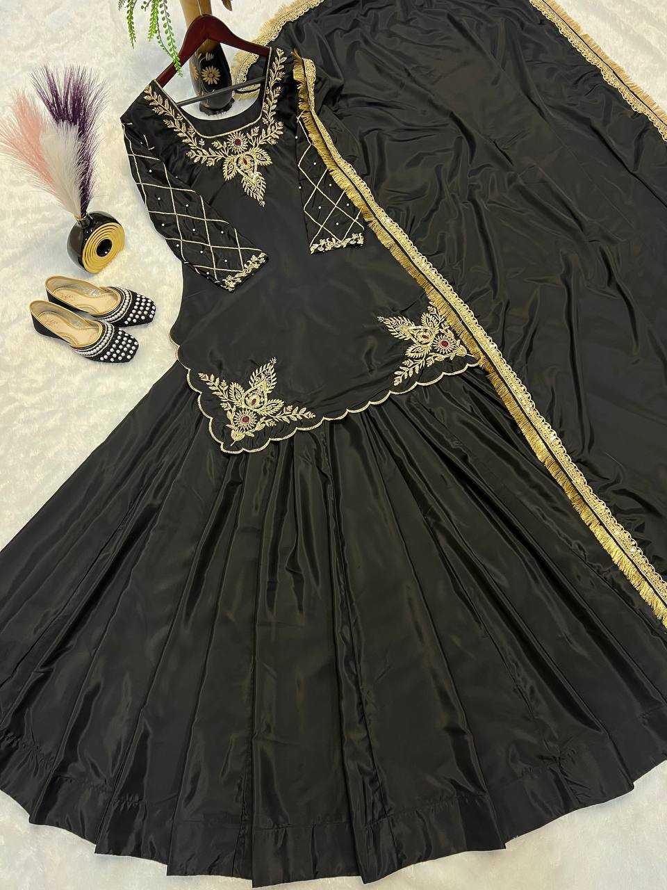Ynf Crepe Silk KESH528 448 Suits & Dresses Wedding Collections Festive Collections Wholesale Embroidery Suits Ladies Silk Suit Zari Work Suit Manufacturer