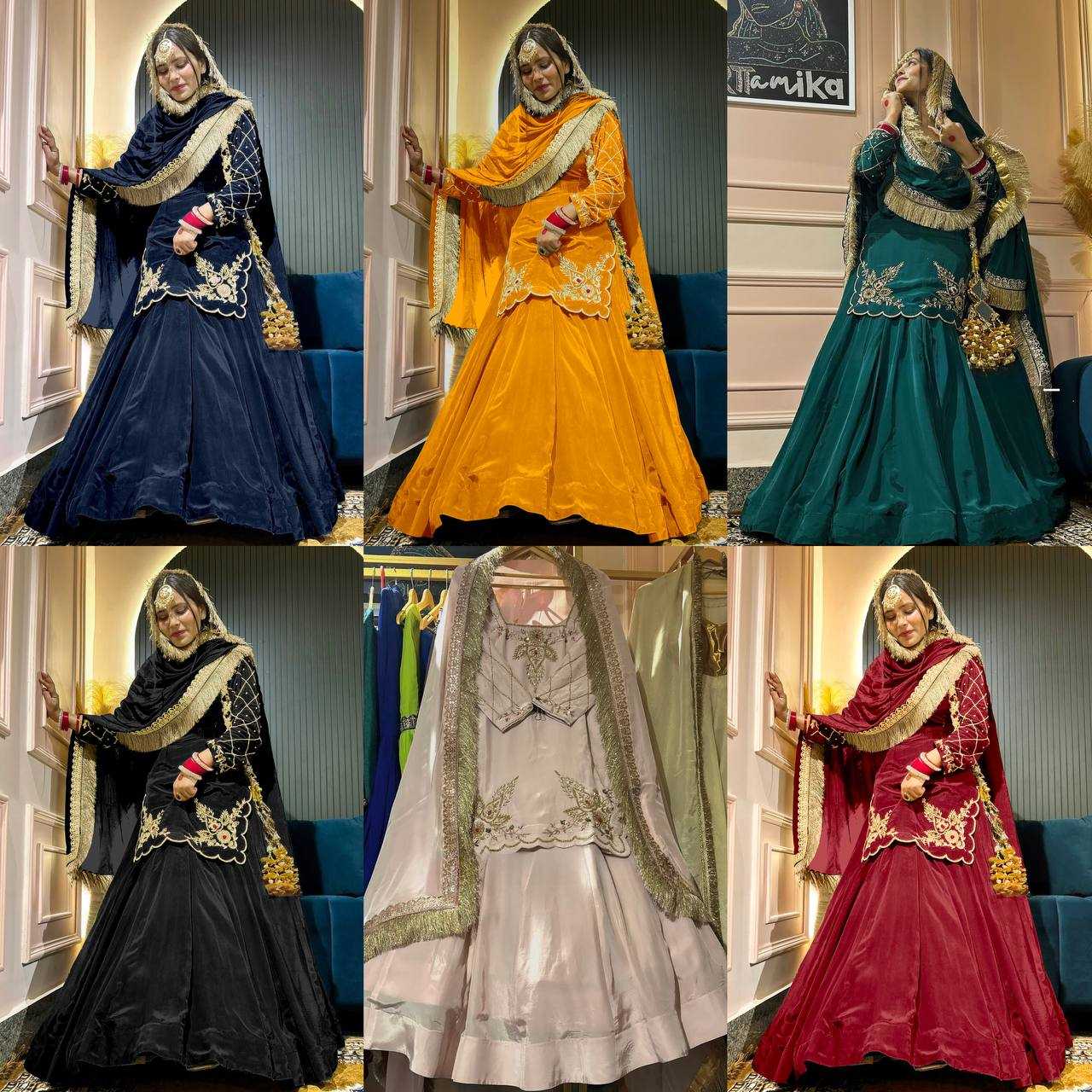 Ynf Crepe Silk KESH528 448 Suits & Dresses Wedding Collections Festive Collections Wholesale Embroidery Suits Ladies Silk Suit Zari Work Suit Manufacturer