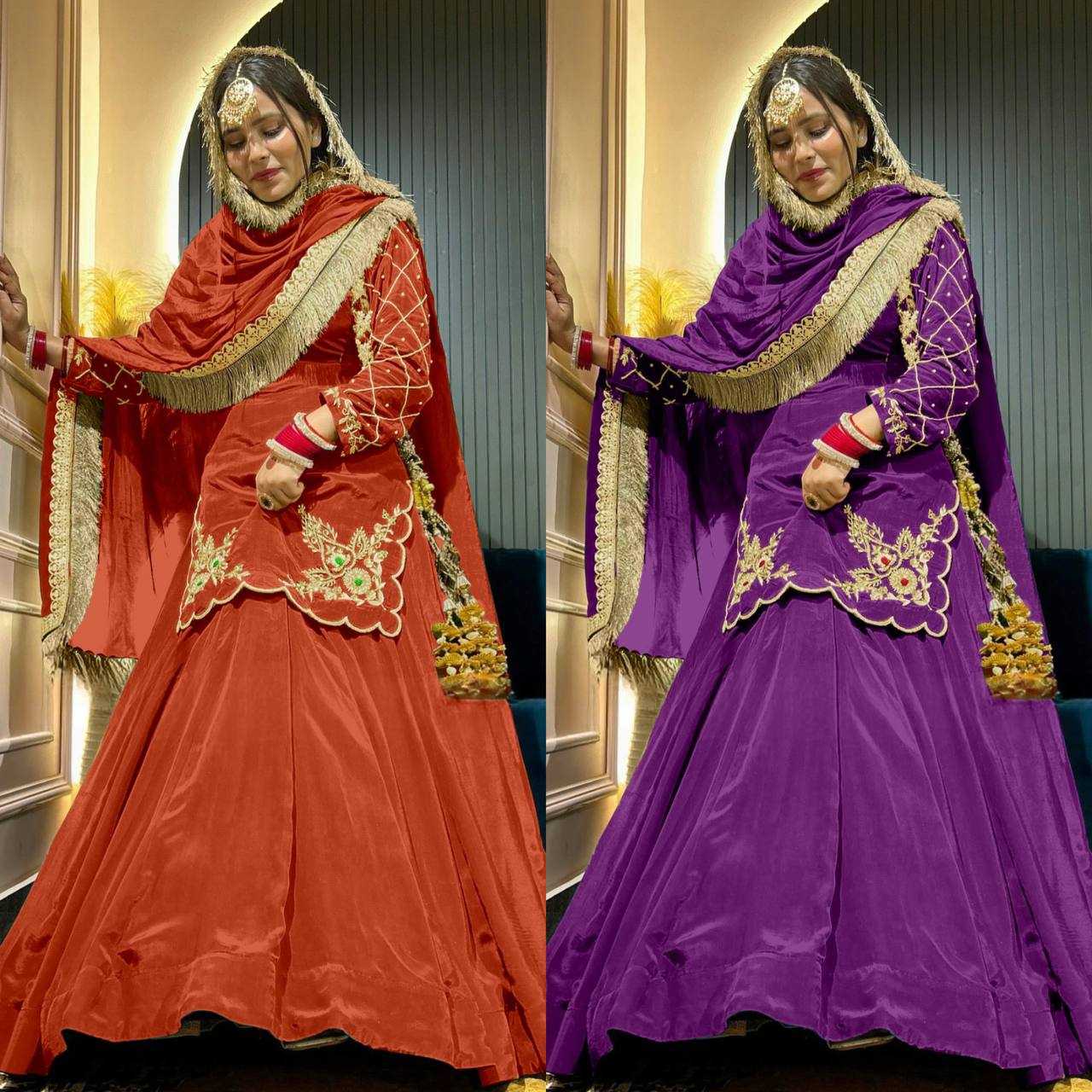 Ynf Crepe Silk KESH528 448 Suits & Dresses Wedding Collections Festive Collections Wholesale Embroidery Suits Ladies Silk Suit Zari Work Suit Manufacturer