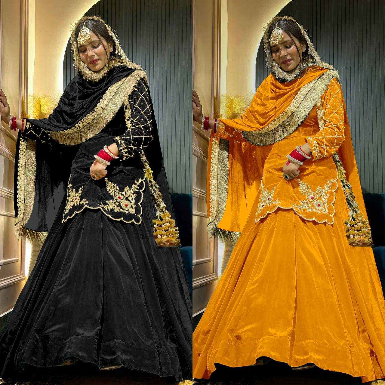 Ynf Crepe Silk KESH528 448 Suits & Dresses Wedding Collections Festive Collections Wholesale Embroidery Suits Ladies Silk Suit Zari Work Suit Manufacturer