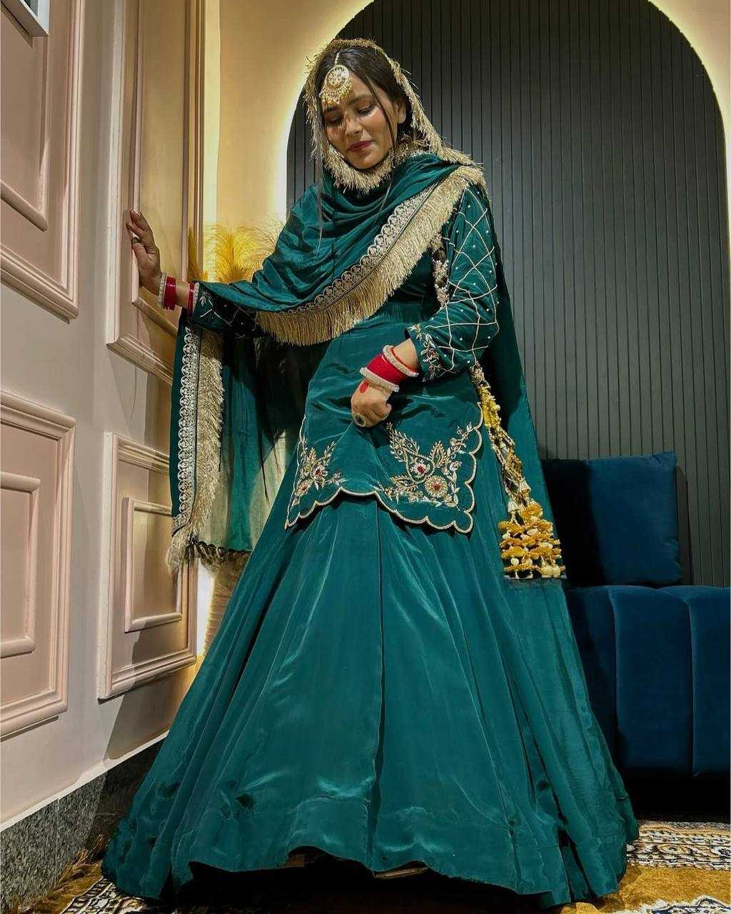 Ynf Crepe Silk KESH528 448 Suits & Dresses Wedding Collections Festive Collections Wholesale Embroidery Suits Ladies Silk Suit Zari Work Suit Manufacturer