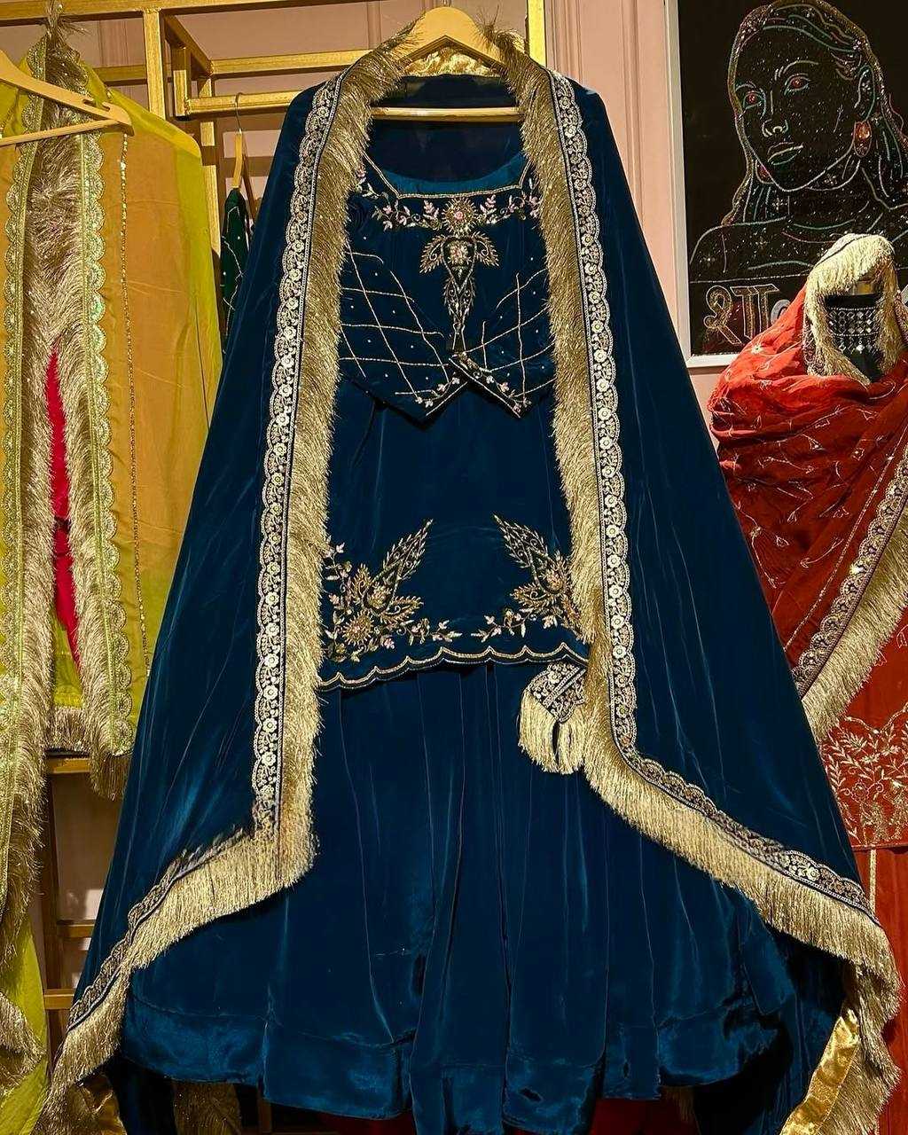 Ynf Crepe Silk KESH528 448 Suits & Dresses Wedding Collections Festive Collections Wholesale Embroidery Suits Ladies Silk Suit Zari Work Suit Manufacturer