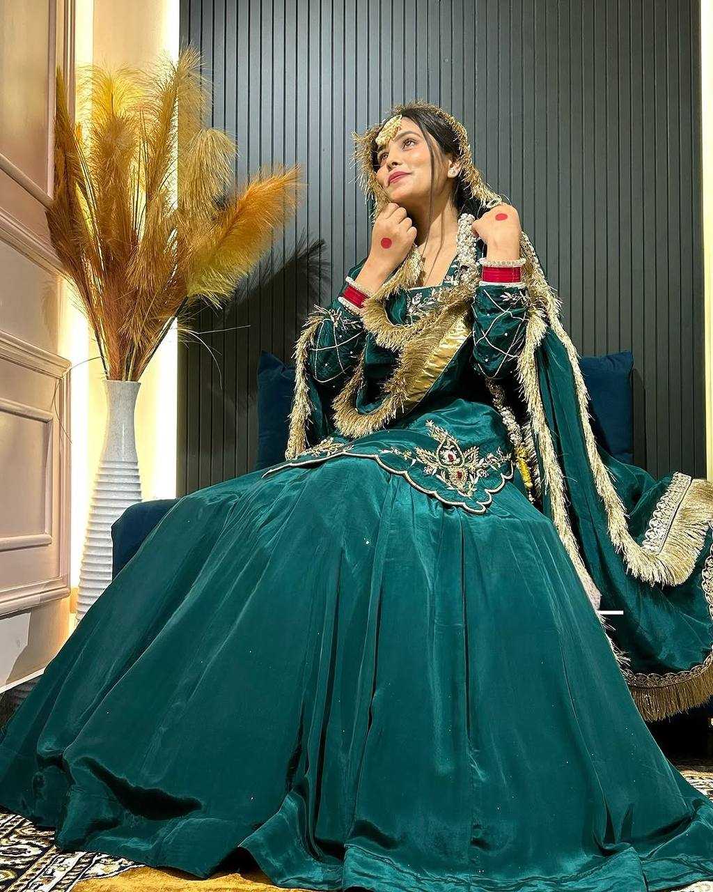Ynf Crepe Silk KESH528 448 Suits & Dresses Wedding Collections Festive Collections Wholesale Embroidery Suits Ladies Silk Suit Zari Work Suit Manufacturer