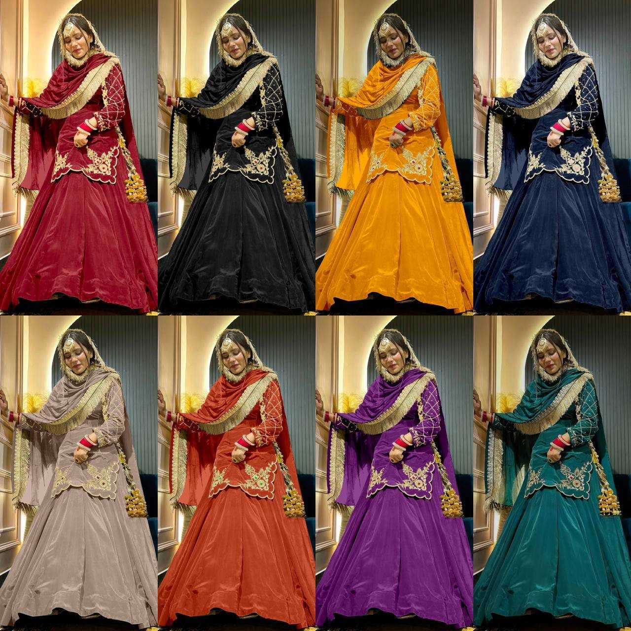 Ynf Crepe Silk KESH528 448 Suits & Dresses Wedding Collections Festive Collections Wholesale Embroidery Suits Ladies Silk Suit Zari Work Suit Manufacturer