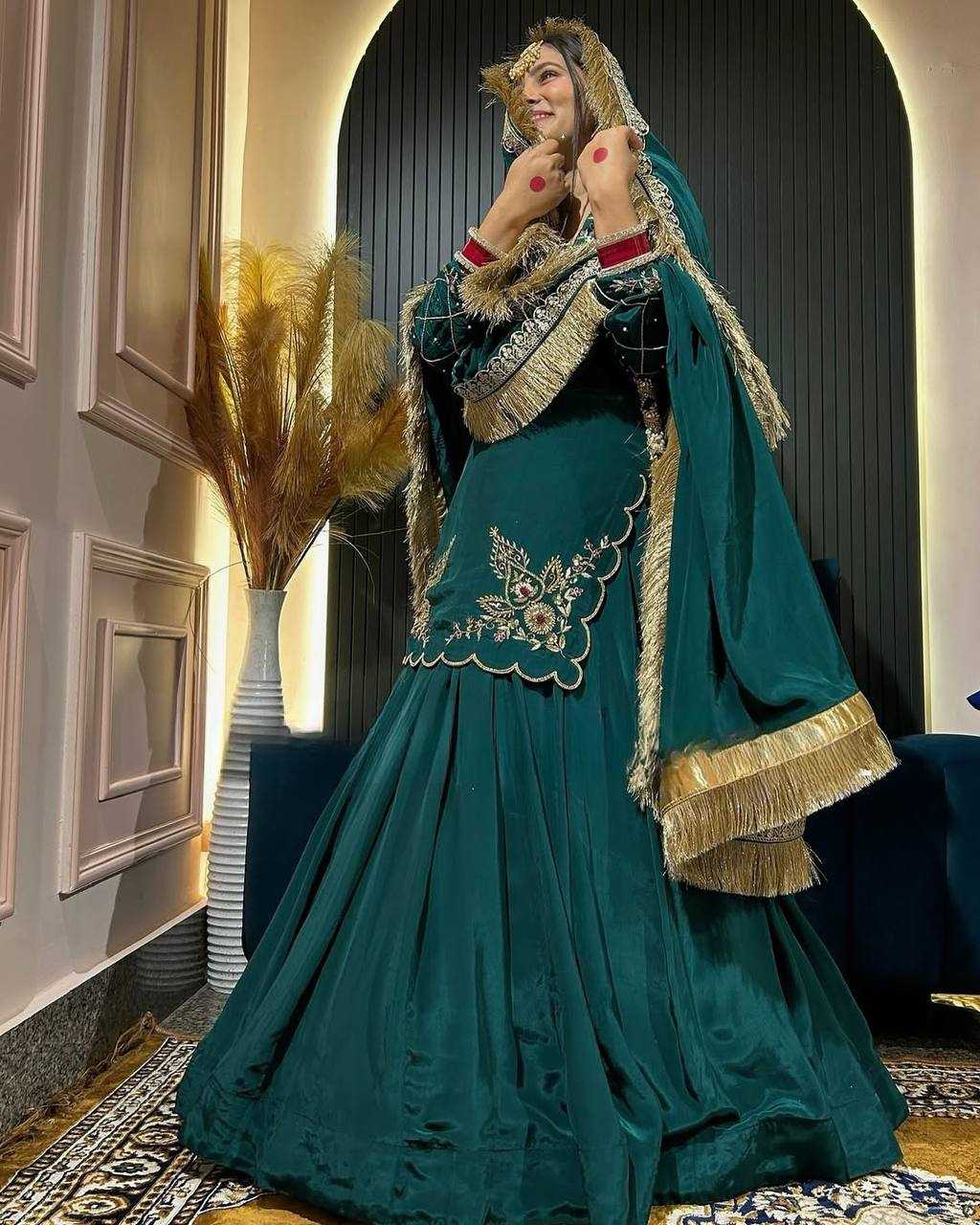 Ynf Crepe Silk KESH528 448 Suits & Dresses Wedding Collections Festive Collections Wholesale Embroidery Suits Ladies Silk Suit Zari Work Suit Manufacturer
