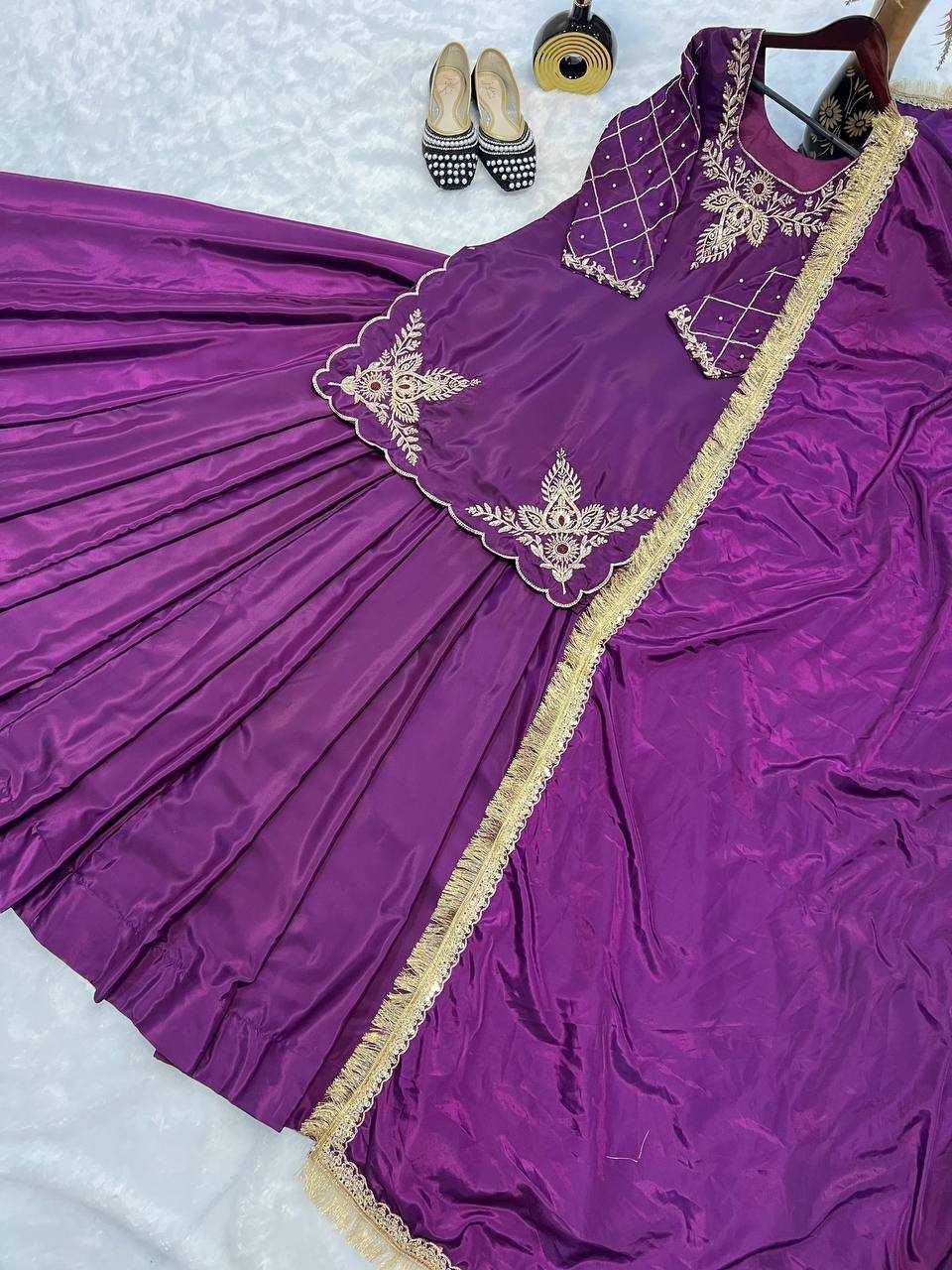 Ynf Crepe Silk KESH528 448 Suits & Dresses Wedding Collections Festive Collections Wholesale Embroidery Suits Ladies Silk Suit Zari Work Suit Manufacturer