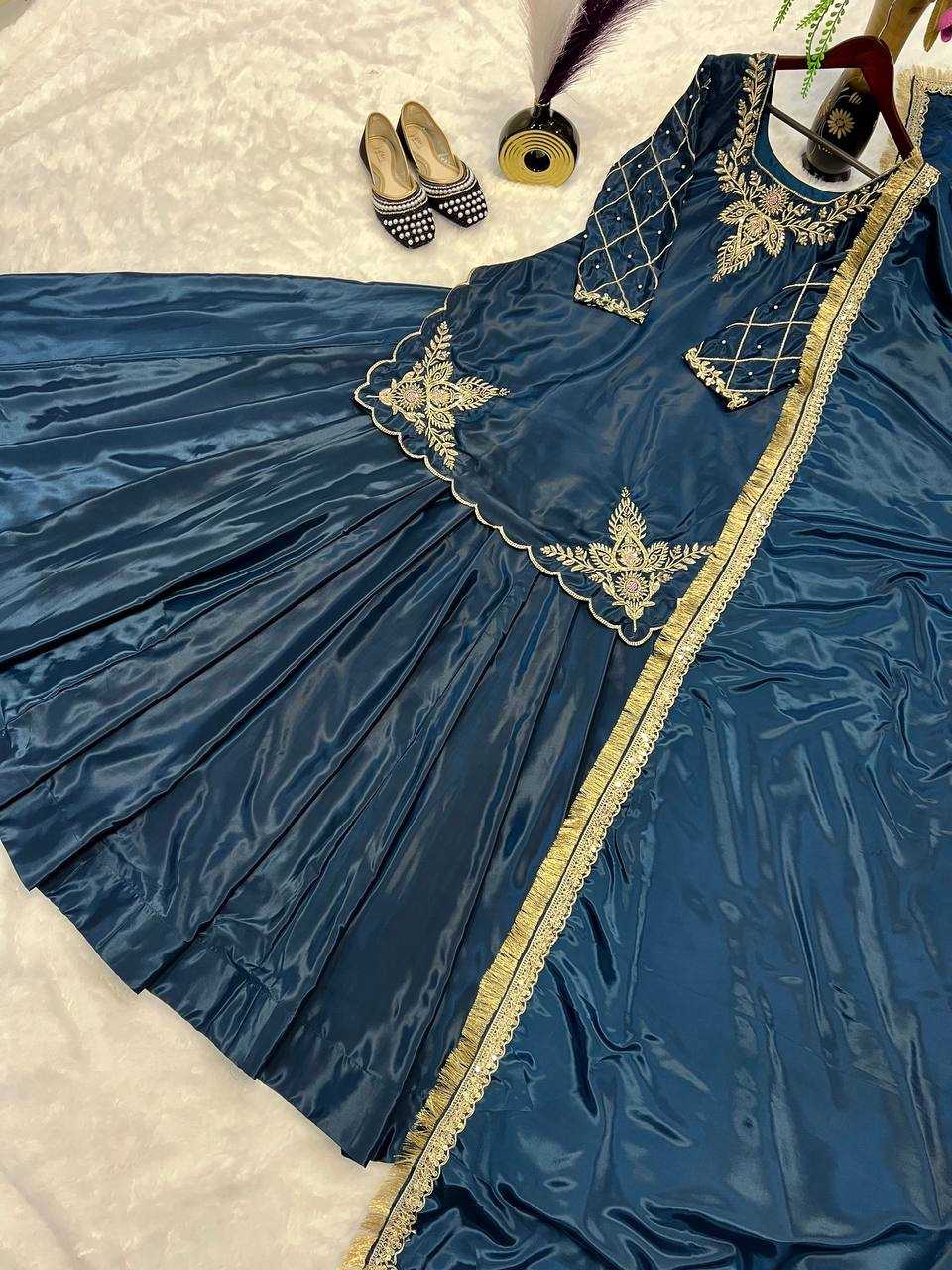 Ynf Crepe Silk KESH528 448 Suits & Dresses Wedding Collections Festive Collections Wholesale Embroidery Suits Ladies Silk Suit Zari Work Suit Manufacturer