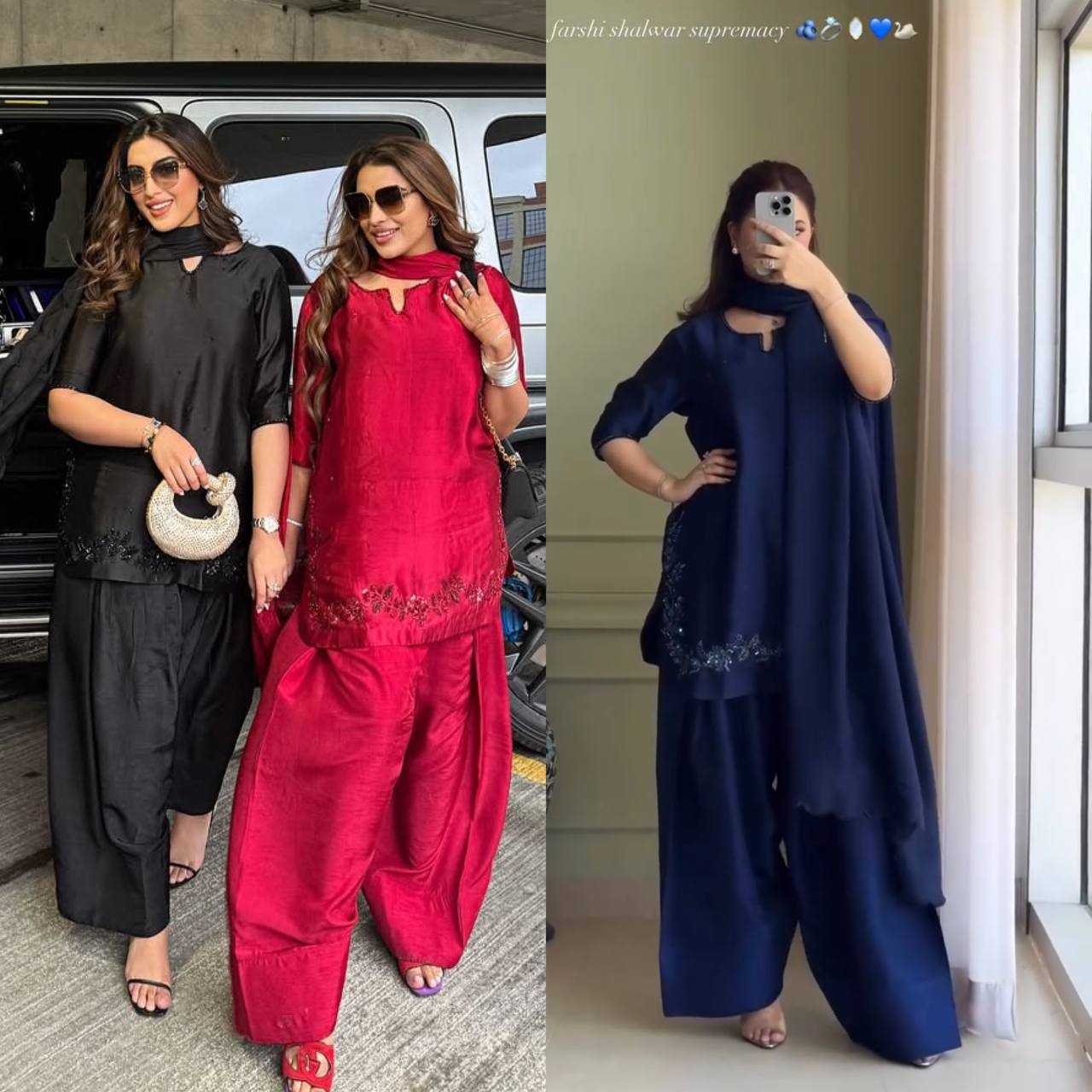 Ynf Crepe Silk KESH528 461 Suits & Dresses Wedding Collections Festive Collections Wholesale Ladies Silk Suit Party wear suits Handwork Suits Manufacturer