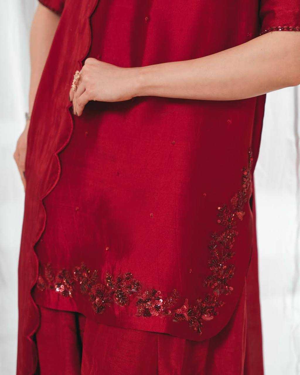 Ynf Crepe Silk KESH528 461 Suits & Dresses Wedding Collections Festive Collections Wholesale Ladies Silk Suit Party wear suits Handwork Suits Manufacturer