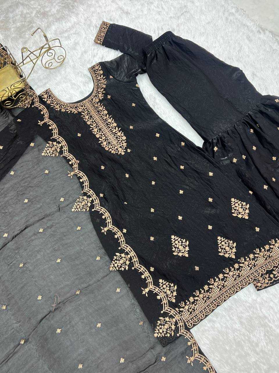 Ynf Crunchi KESH504 59 Suits & Dresses Wholesale Sharara Salwar Suits Party wear suits Manufacturer