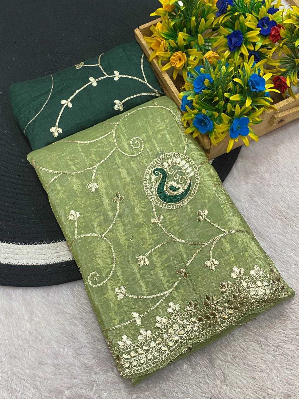 Ynf Crunchi RIN216 kayara Sarees Wholesale Designer Sarees Embroidered Sarees Manufacturer