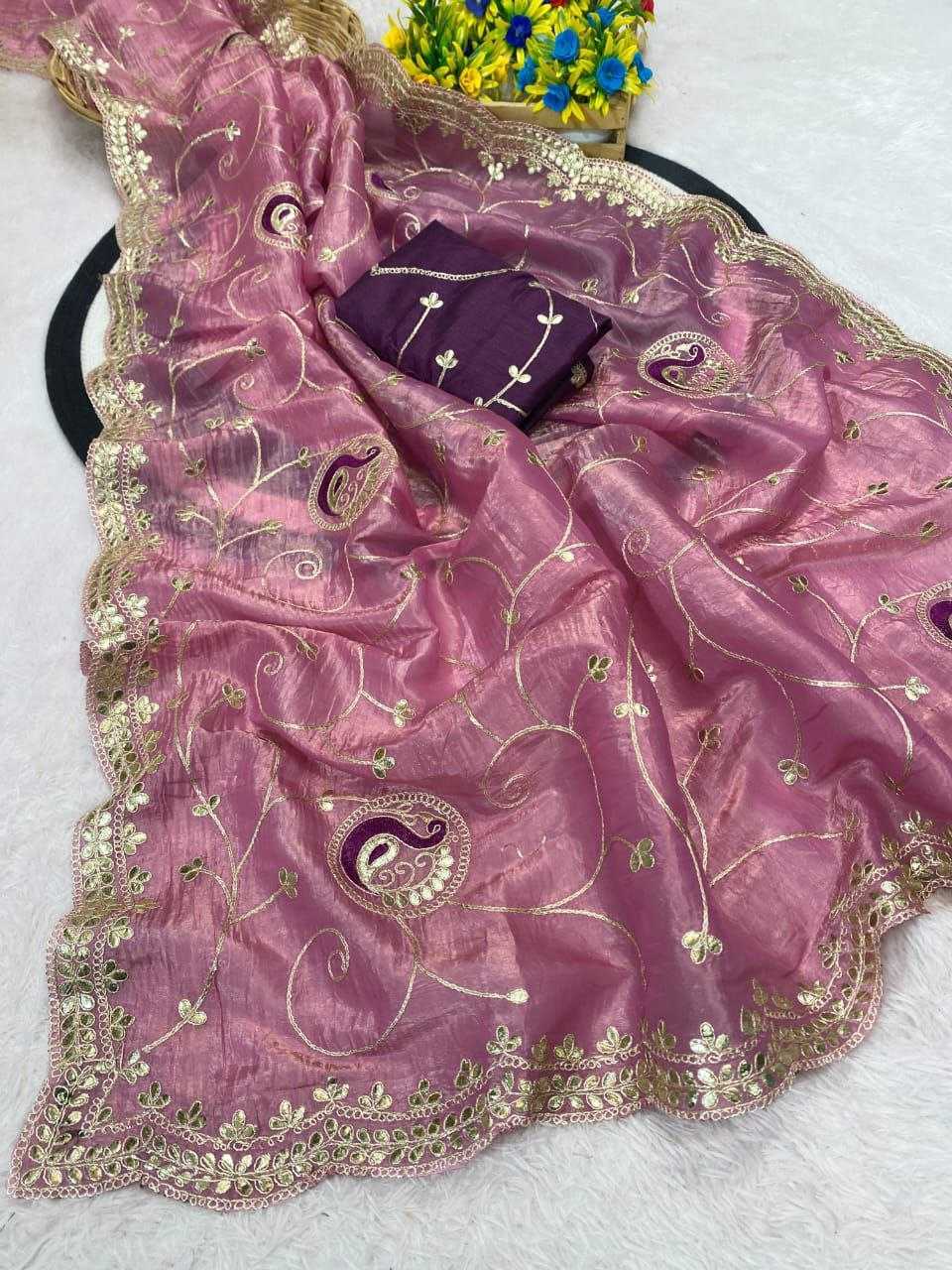 Ynf Crunchi RIN216 kayara Sarees Wholesale Designer Sarees Embroidered Sarees Manufacturer