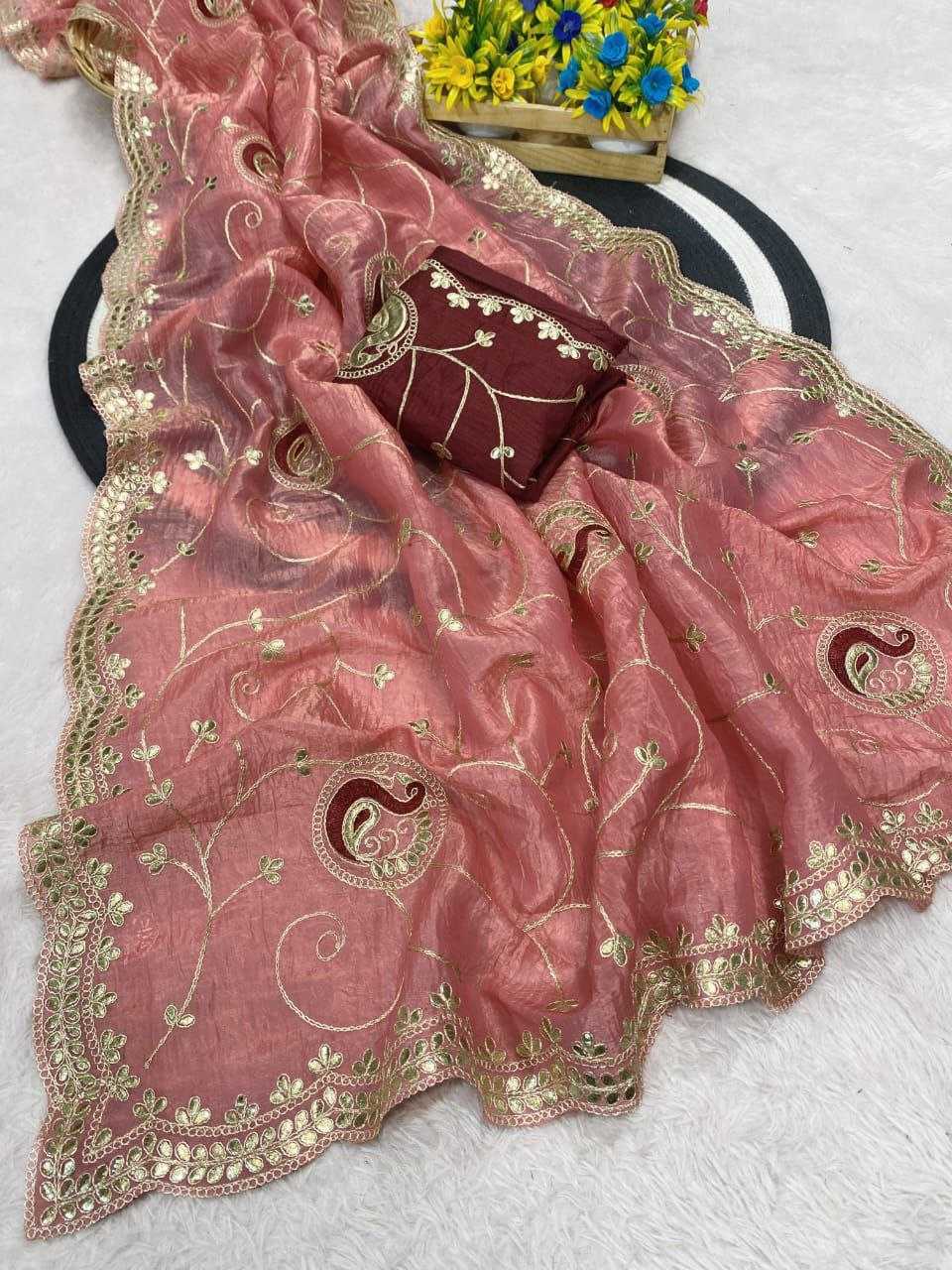 Ynf Crunchi RIN216 kayara Sarees Wholesale Designer Sarees Embroidered Sarees Manufacturer