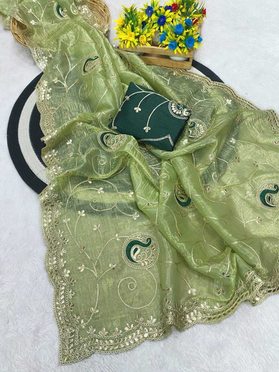 Ynf Crunchi RIN216 kayara Sarees Wholesale Designer Sarees Embroidered Sarees Manufacturer
