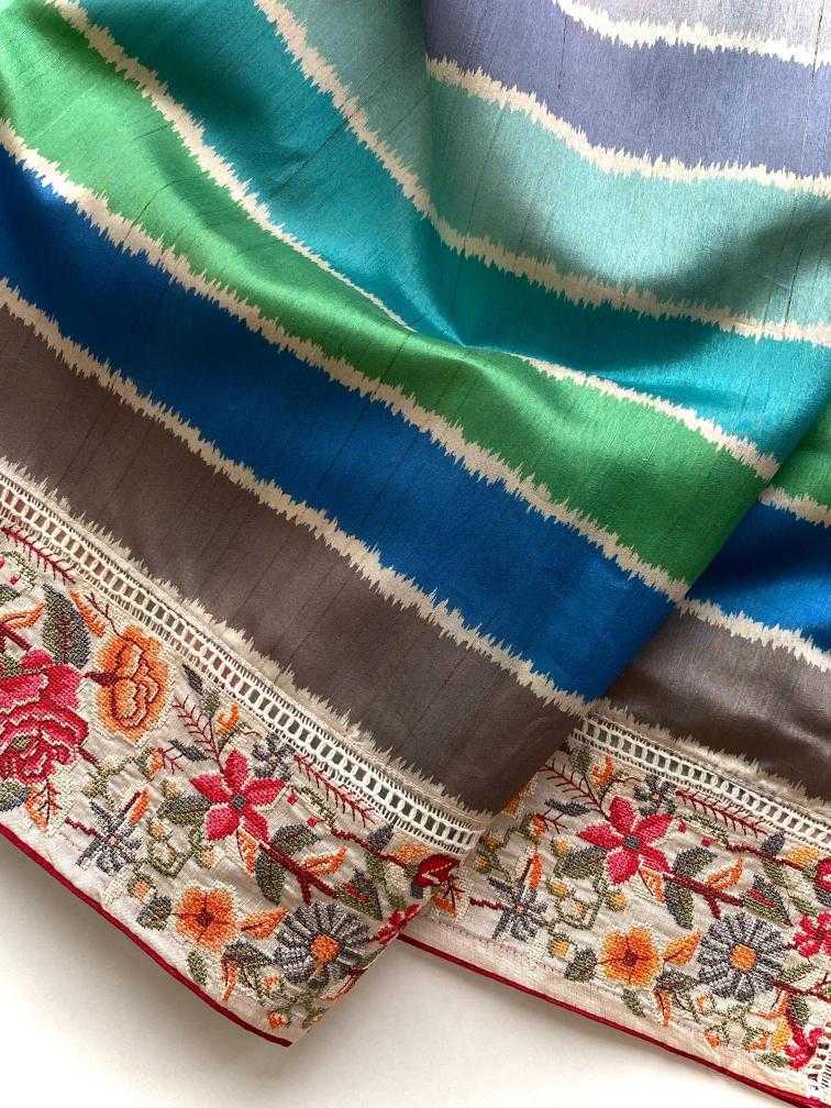Ynf Fancy KESH249 Varuna Sarees Wholesale Designer Sarees Embroidered Sarees Tussar Sarees Manufacturer