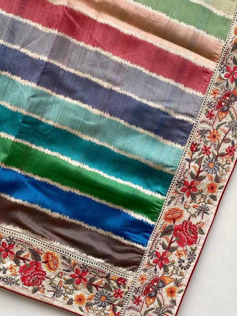 Ynf Fancy KESH249 Varuna Sarees Wholesale Designer Sarees Embroidered Sarees Tussar Sarees Manufacturer