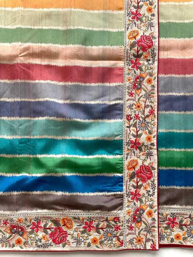 Ynf Fancy KESH249 Varuna Sarees Wholesale Designer Sarees Embroidered Sarees Tussar Sarees Manufacturer