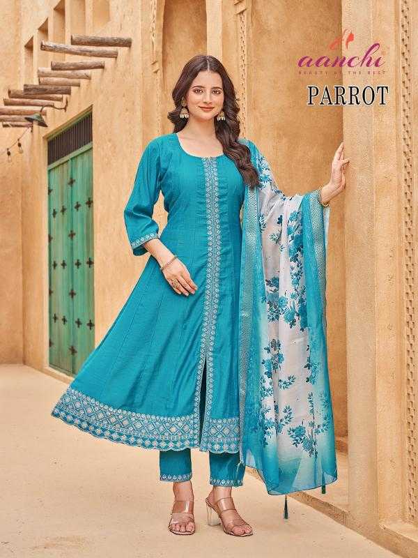 Ynf Fancy RIN190 AANCHI-PARROT Setwise Collections Wholesale Gowns Catalogs Manufacturer