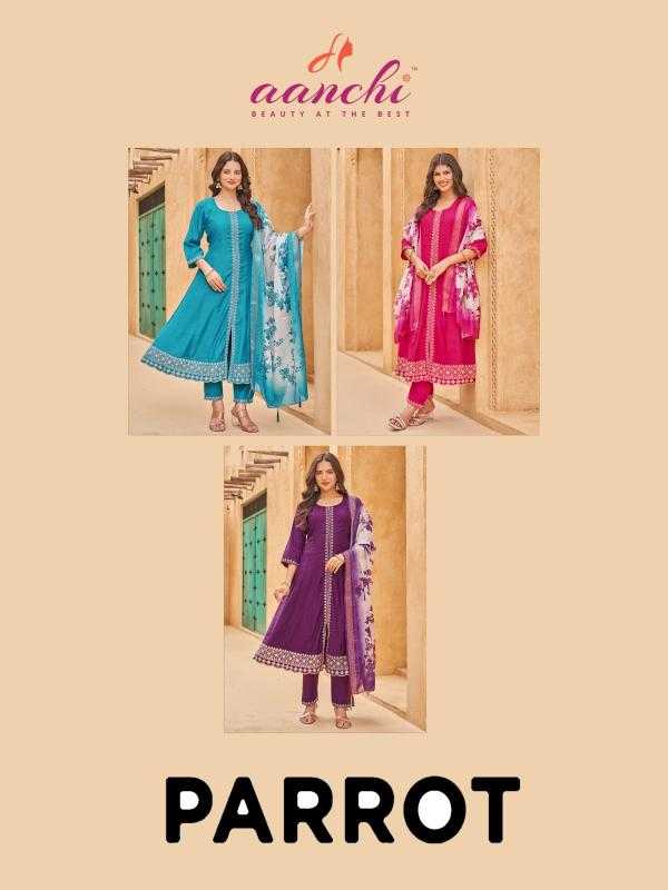 Ynf Fancy RIN190 AANCHI-PARROT Setwise Collections Wholesale Gowns Catalogs Manufacturer