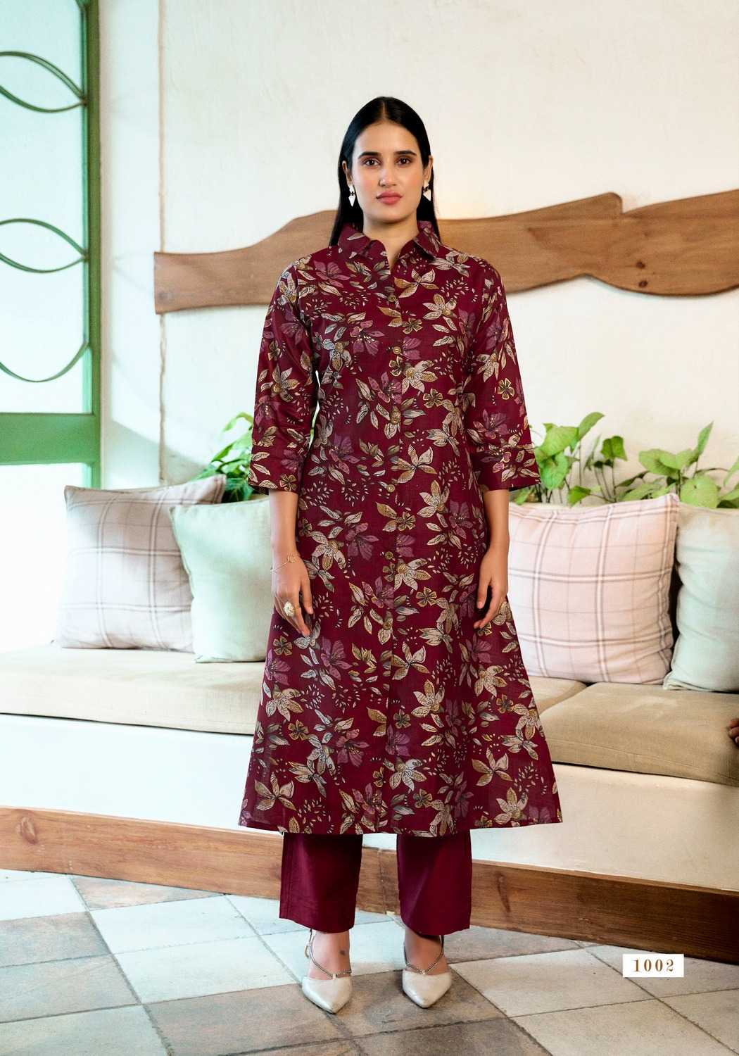Ynf Fancy RIN190 VANISKA-FLOWER VELLY VOL.1 Setwise Collections Wholesale Kurtis Catalogs Manufacturer