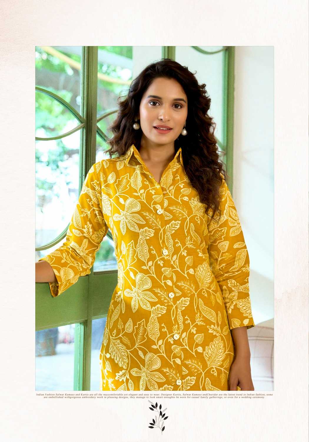 Ynf Fancy RIN190 VANISKA-FLOWER VELLY VOL.1 Setwise Collections Wholesale Kurtis Catalogs Manufacturer