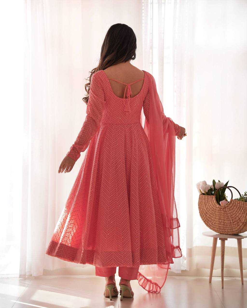Ynf Faux Georgette KESH504 55 Suits & Dresses Wholesale Anarkali Suits Gown Dresses Manufacturer