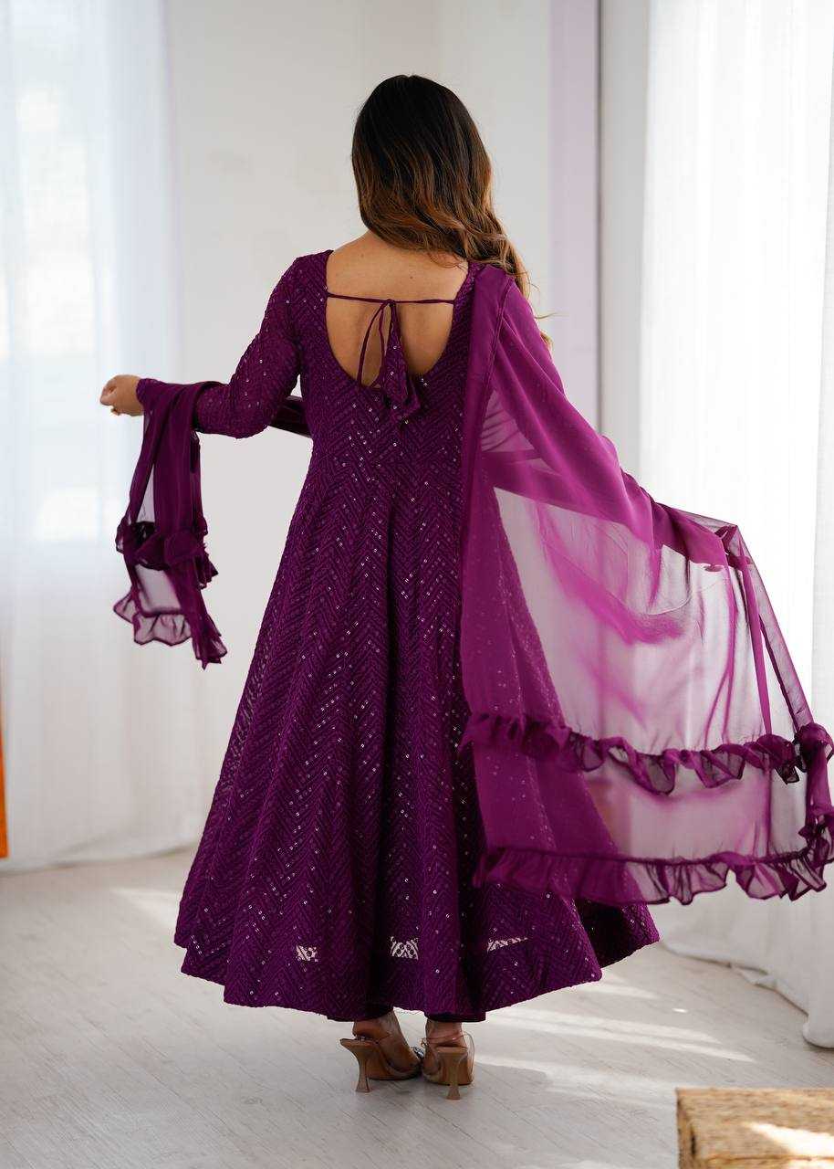 Ynf Faux Georgette KESH504 55 Suits & Dresses Wholesale Anarkali Suits Gown Dresses Manufacturer