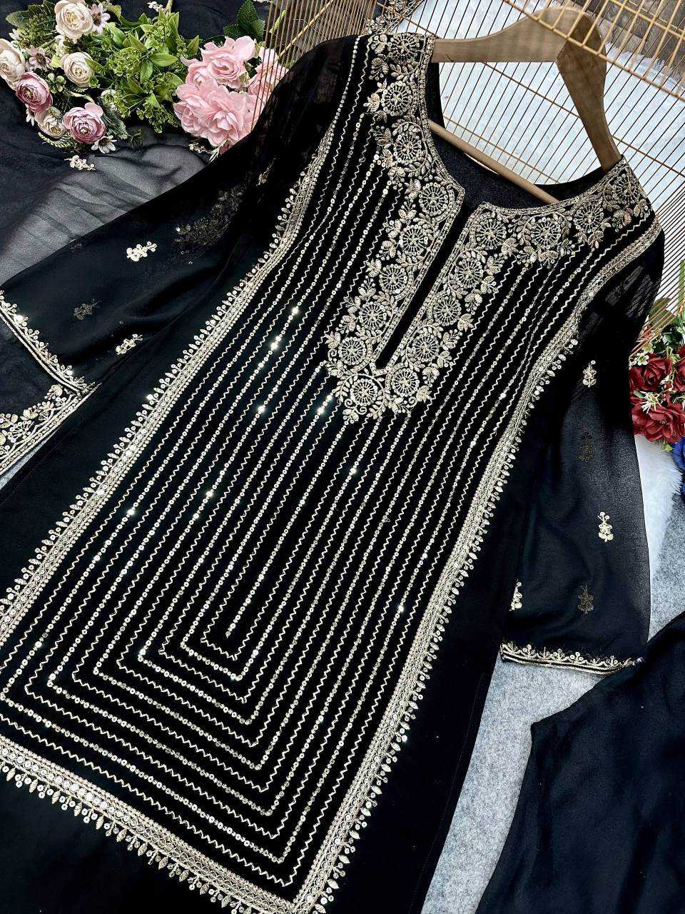 Ynf Faux Georgette KESH523 268 Suits & Dresses Wholesale Embroidery Suits Party wear suits Manufacturer