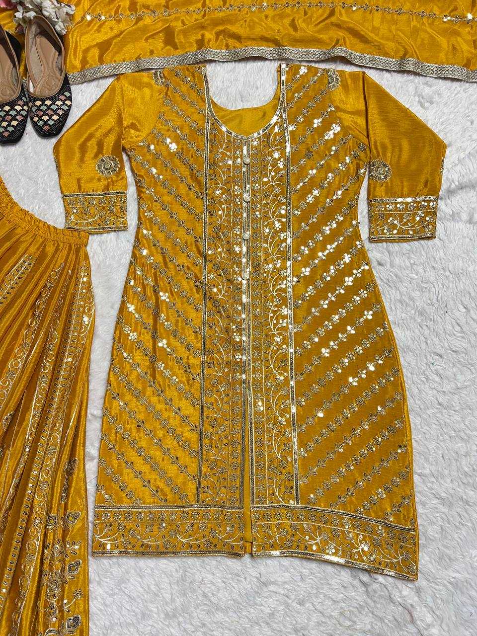 Ynf Faux Georgette KESH528 449 Suits & Dresses Wedding Collections Festive Collections Wholesale Sharara Salwar Suits Embroidery Suits Wedding Outfits Manufacturer